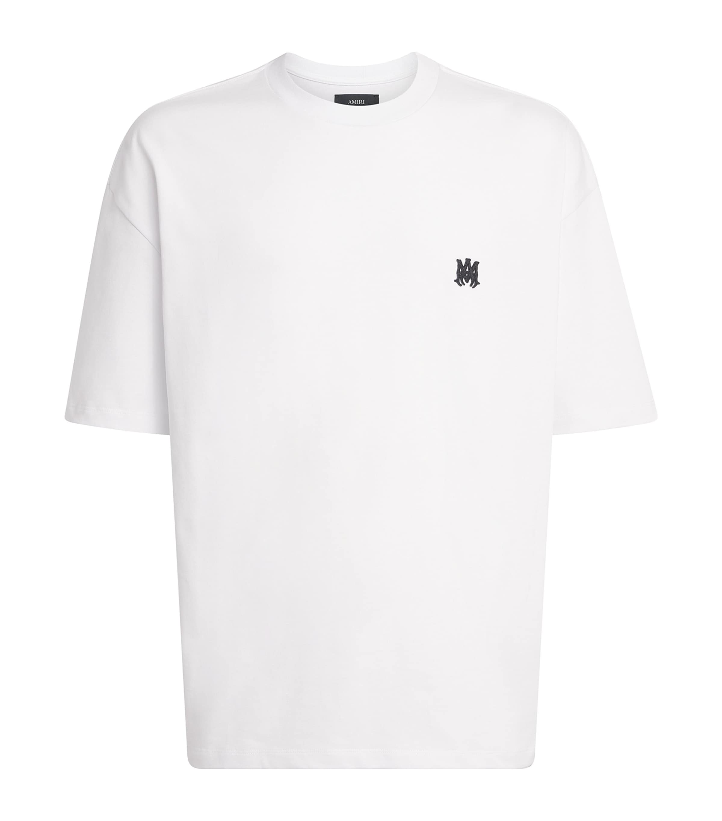 AMIRI Mens Cotton Logo Skater T-Shirt White Image 1