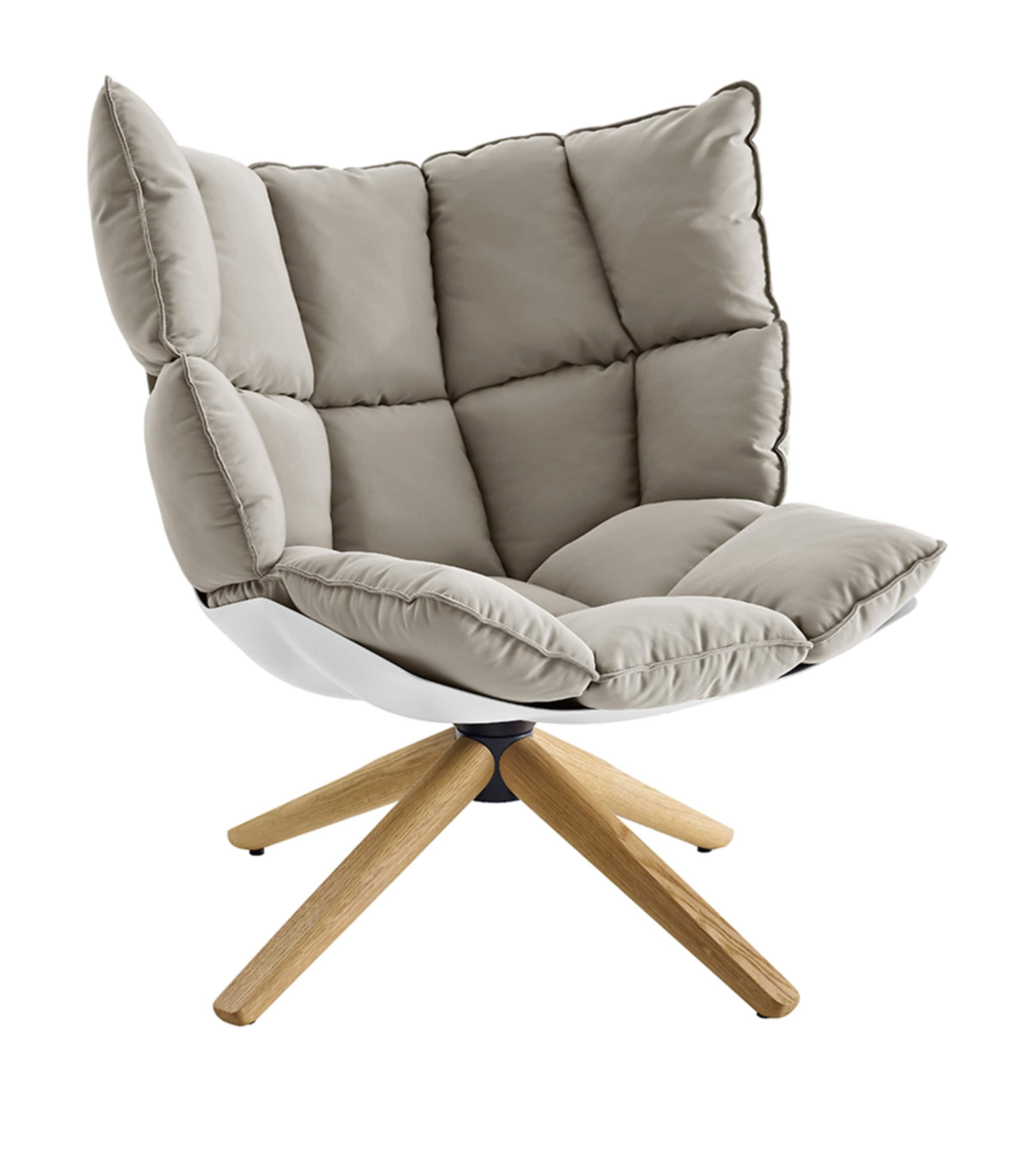 B&B Italia Husk Swivel Chair | Furniture | Sofas & Armchairs | Armchairs | Chairs & Stools | Lounge Chairs