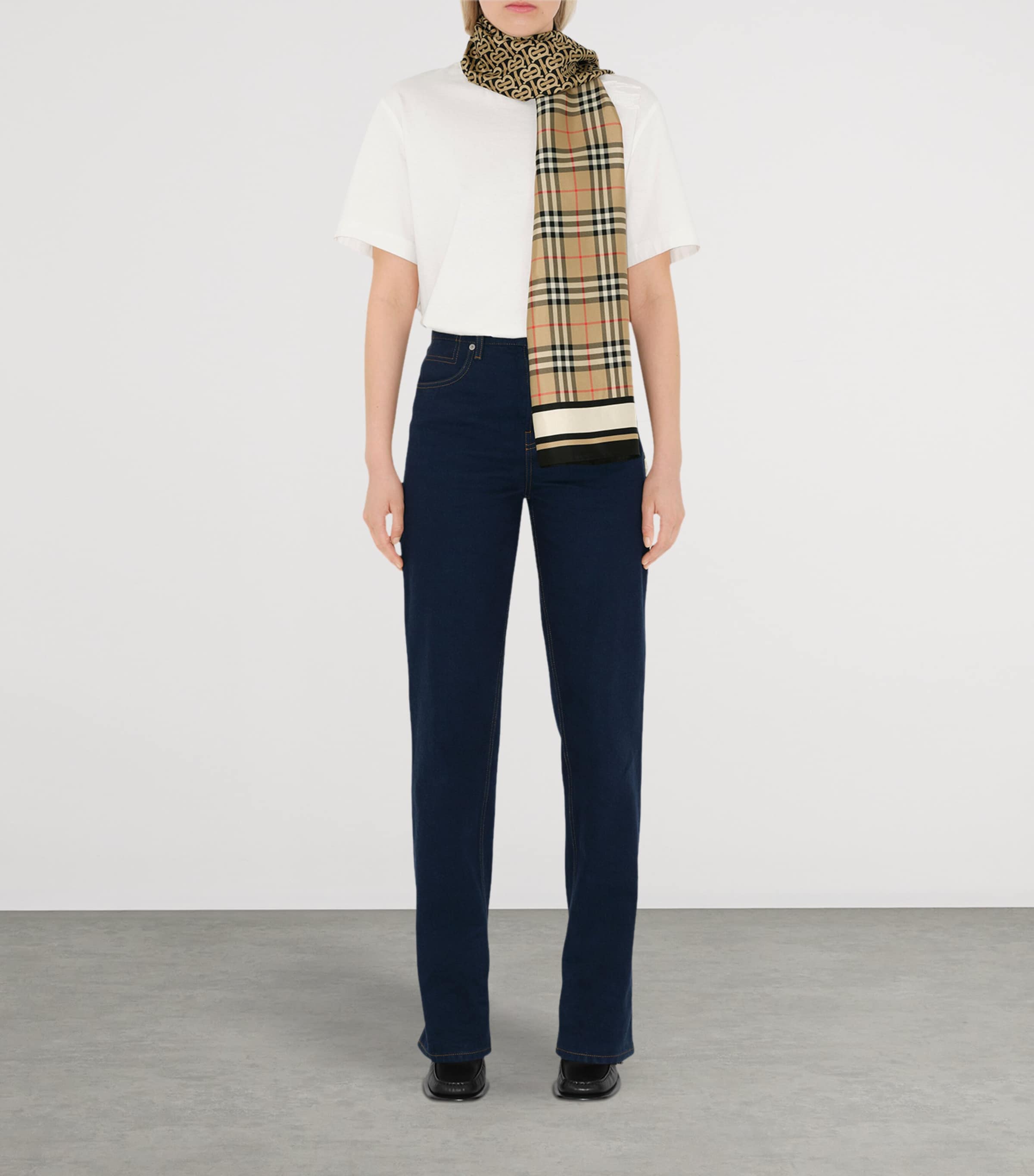 Silk Montage Scarf ARCHIVE BEIGE Image 5