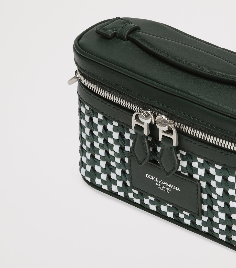 Leather Vanity Bag 8S667-BIANCO/VERDONE Image 2