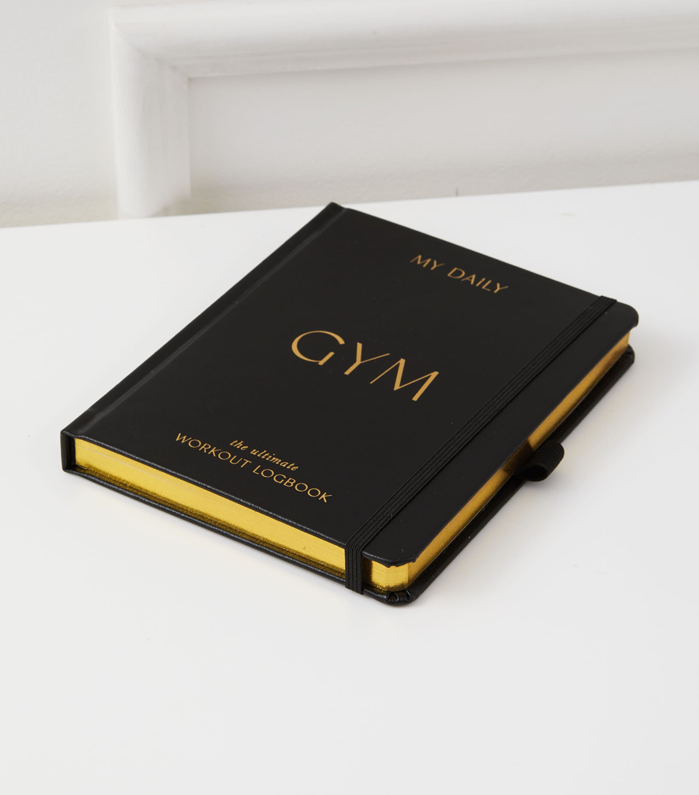 My Daily Gym Planner: Fitness & Wellbeing Journal BLACK, GOLD Image 2