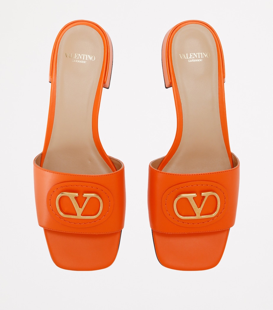 Leather VLOGO Slides 20 ORANGE Image 4