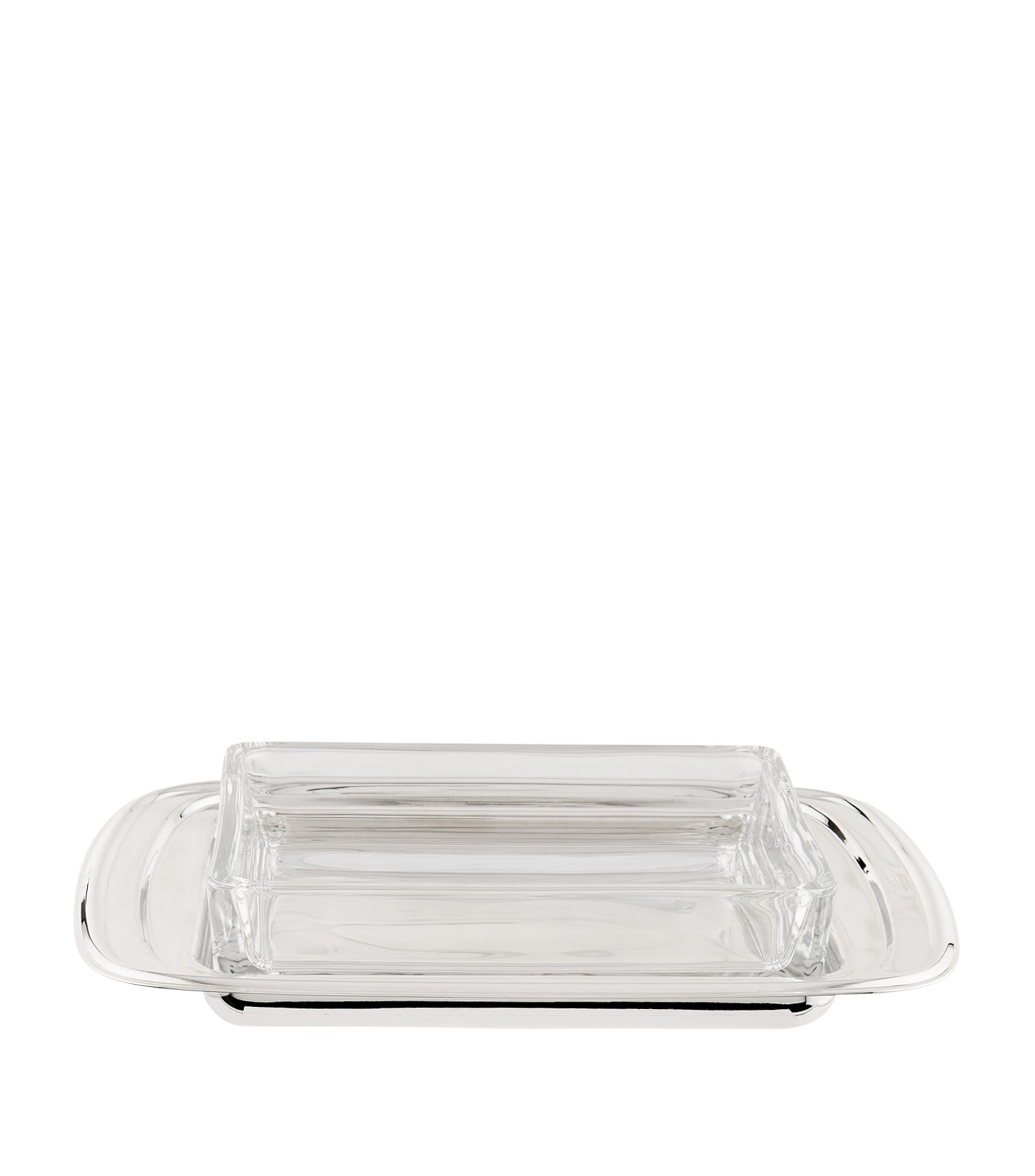 Silver Plated Georgian Rectangular Butter Dish SILVER Image 3