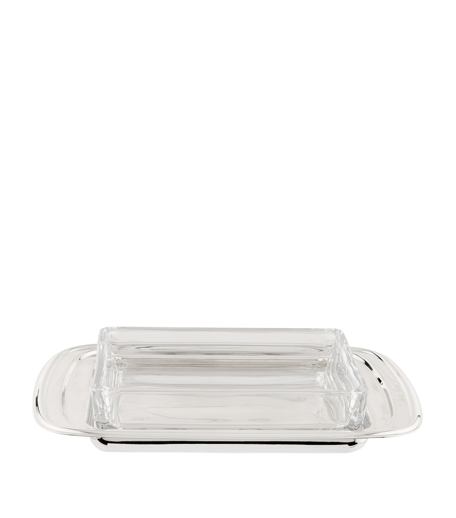 Silver Plated Georgian Rectangular Butter Dish SILVER Image 3