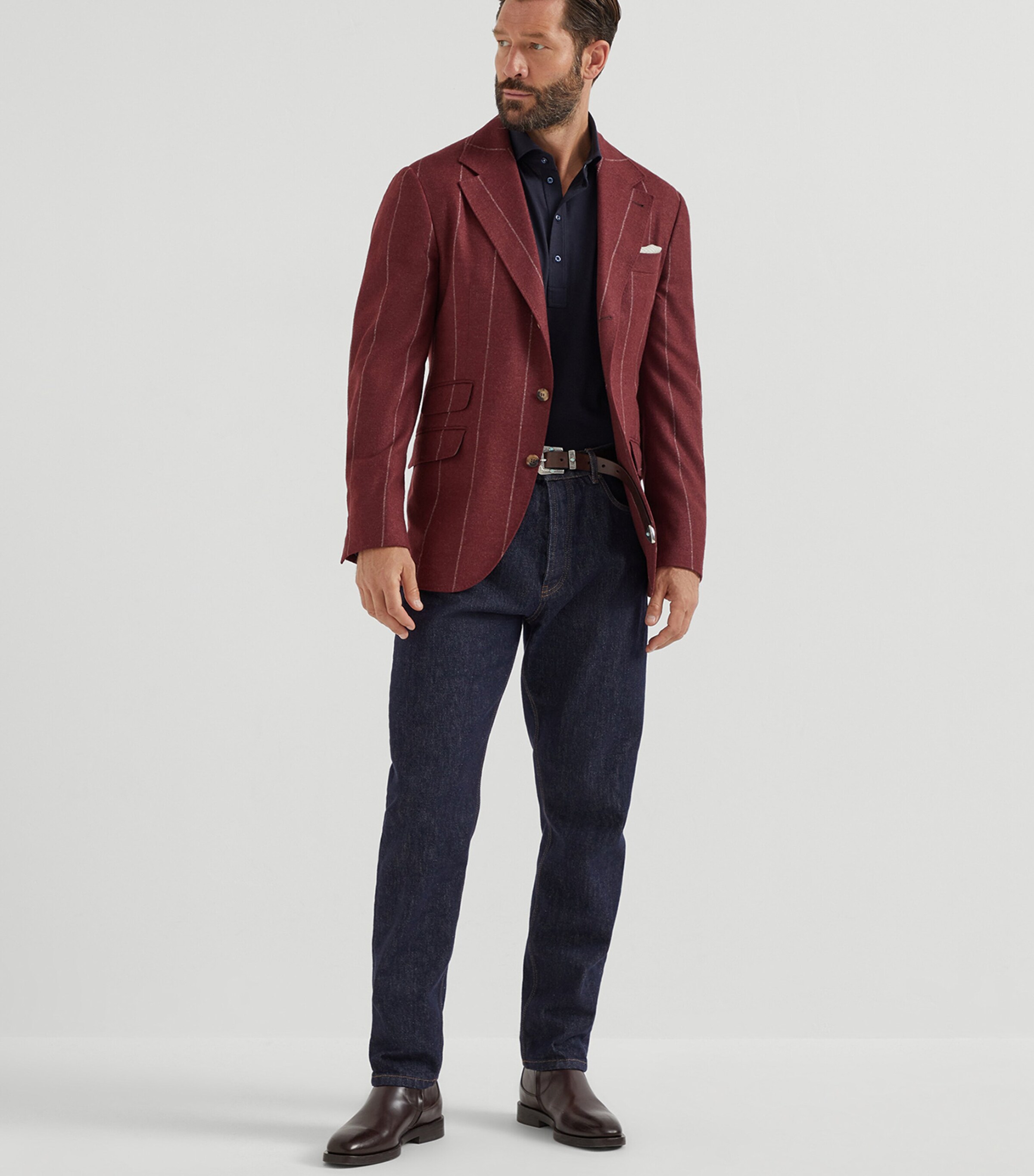 Silk-Cotton Polo Shirt C4425 Image 4