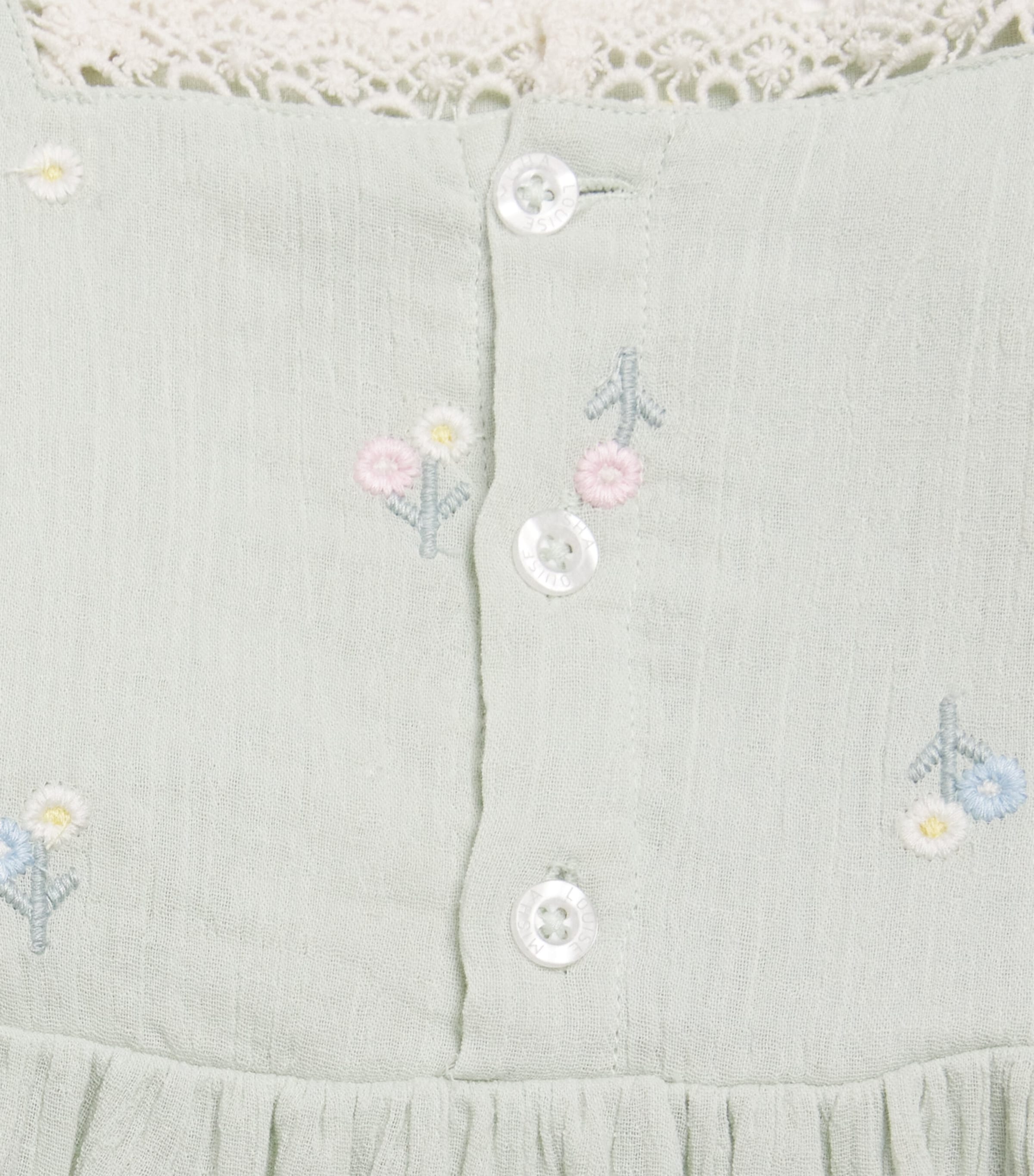 Louise Misha Cotton Aloisa Dress (5-10 Years) Almond Floral Image 3