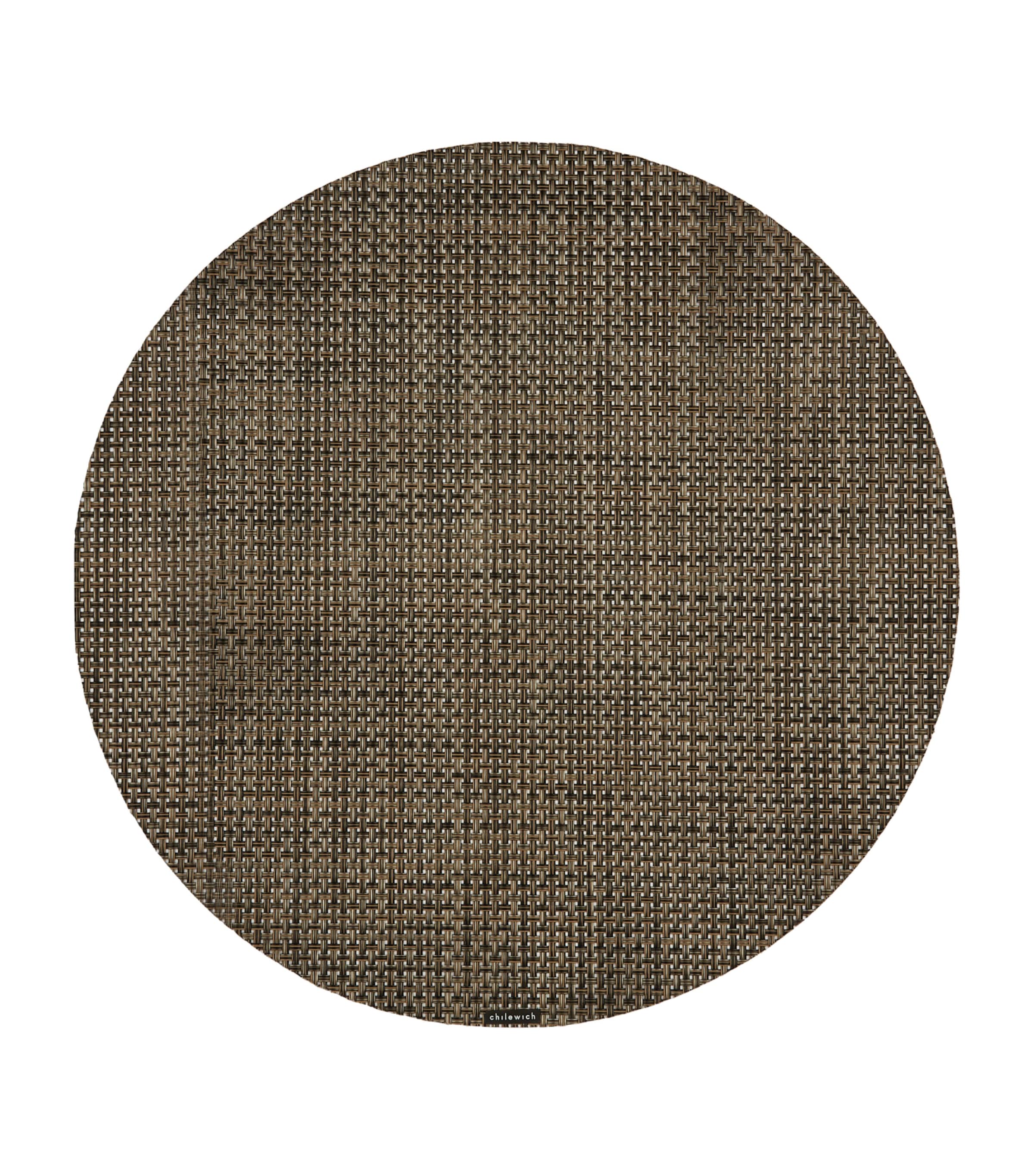 Chilewich Basketweave Round Placemat In Brown