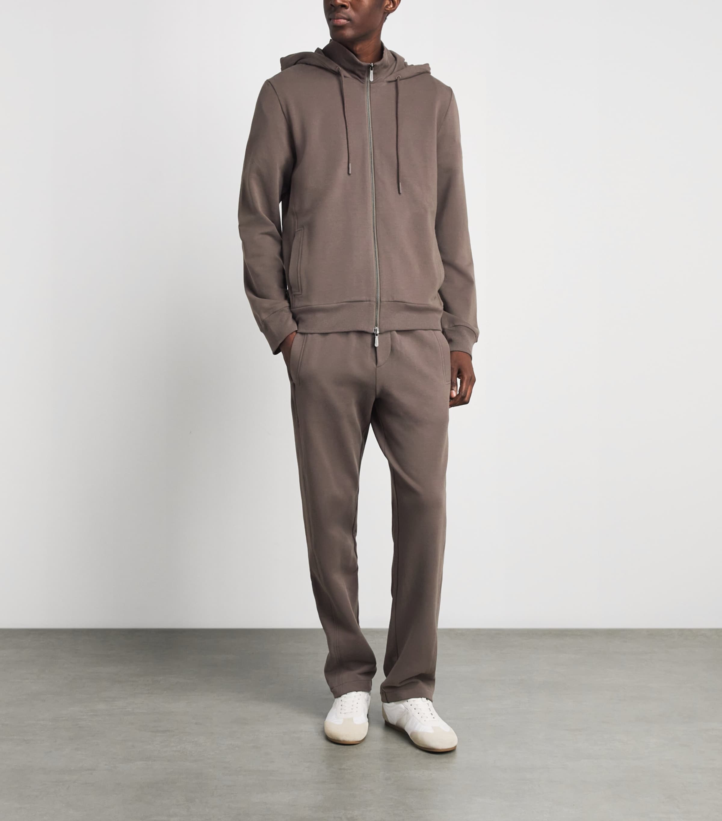 Zimmerli Mens Winter Lounge Sweatpants Chesnut Image 2