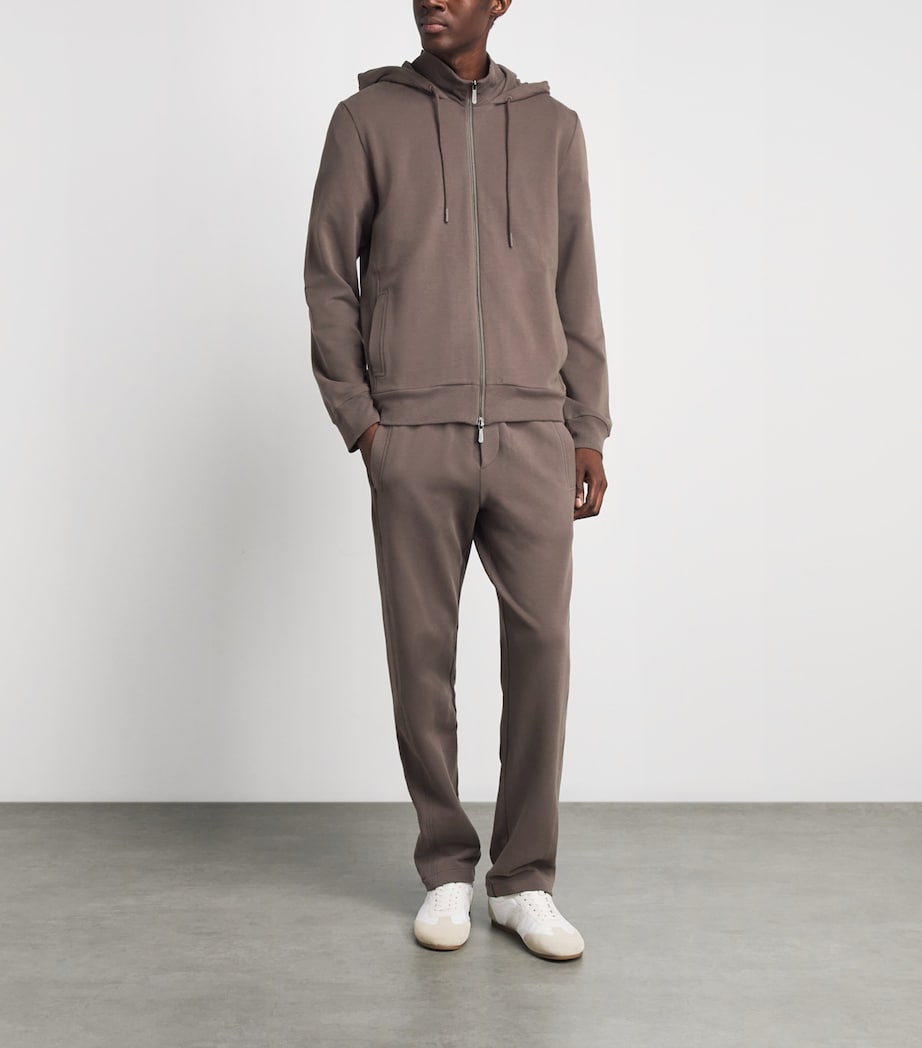 Zimmerli Mens Winter Lounge Sweatpants Chesnut Image 2