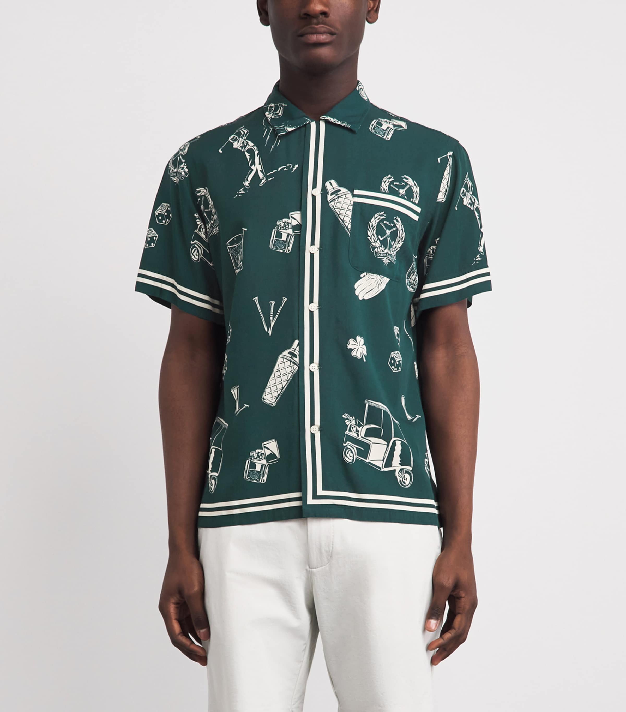 RLX Ralph Lauren Mens Sport Print Shirt Par Tee On The Grns Image 4