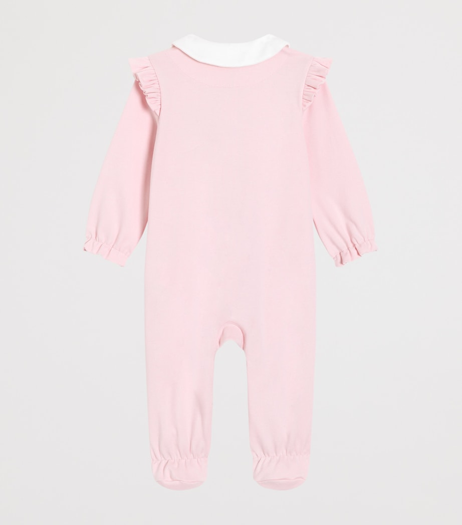 Dolce&Gabbana Kids Cotton All-In-One, Bib and Bonnet Set Combined Colour Image 2