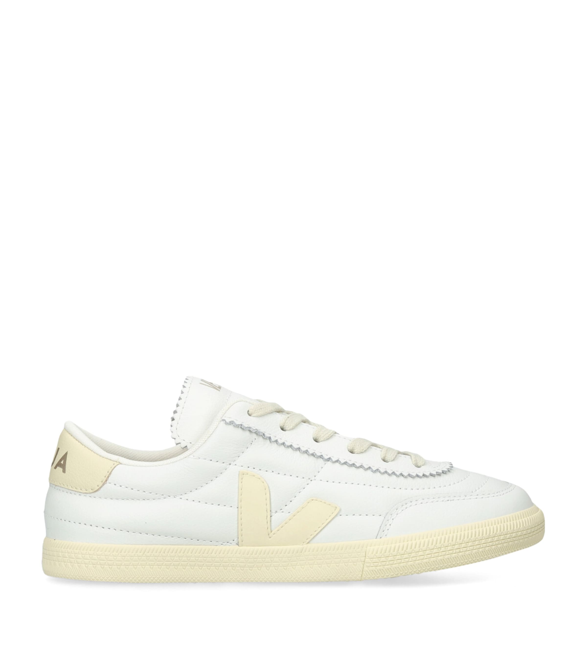 Shop Veja Leather Panenka Sneakers In Yellow