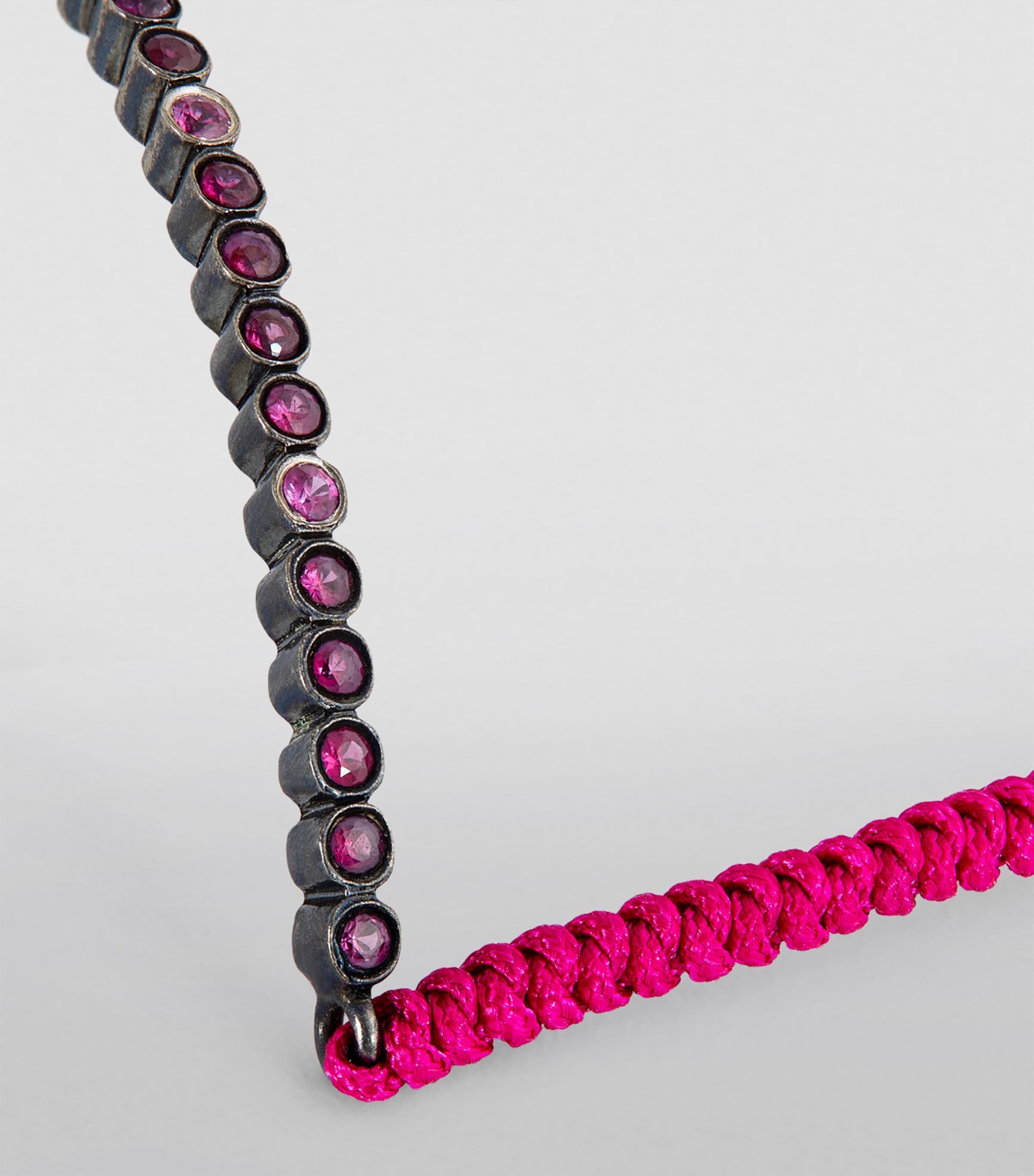 Silver and Ruby Toggle Bracelet RUBY / SILVER / GOLD Image 2