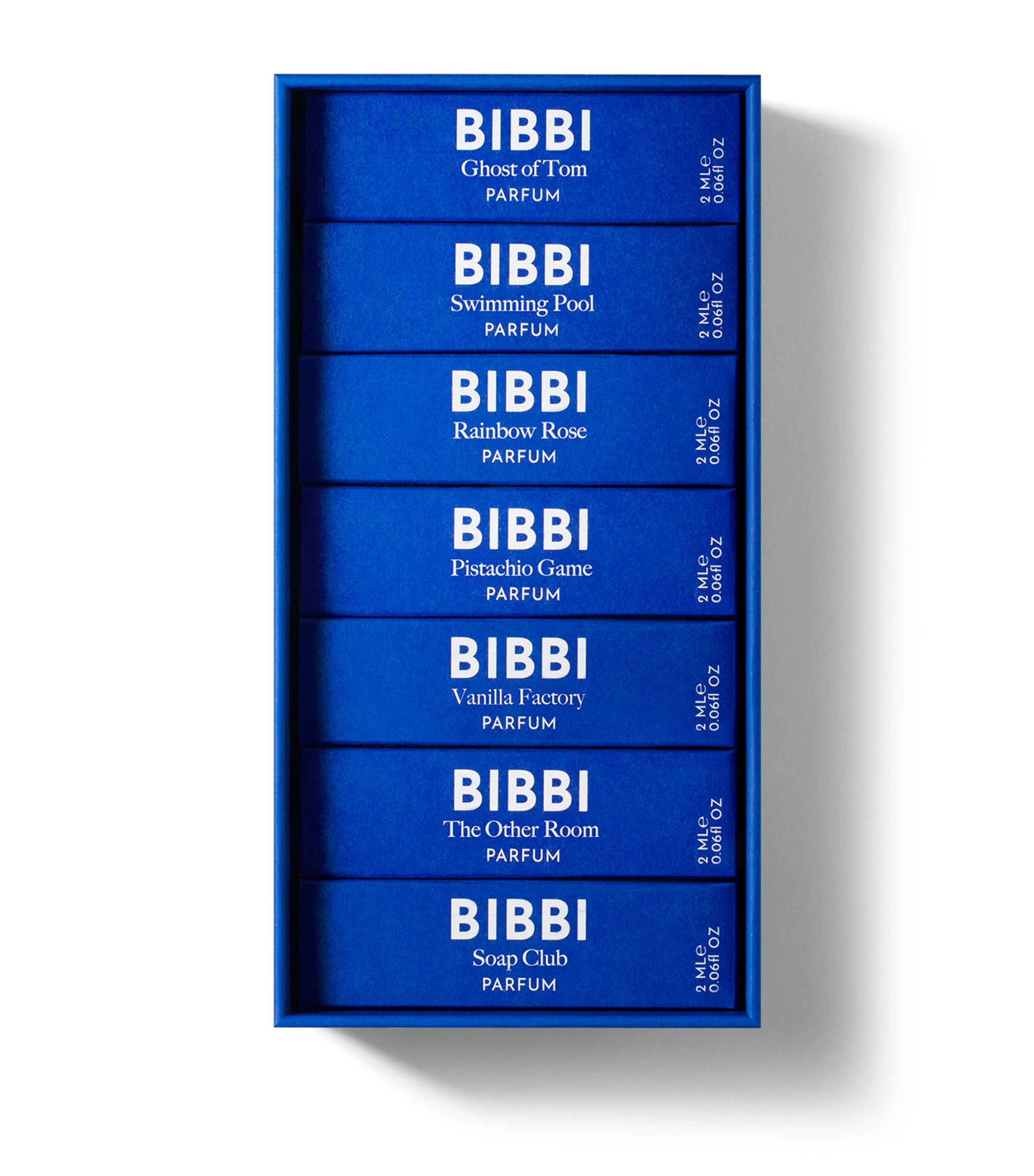 Bibbi Parfum Bibbi The Wardrobe Eau de Parfum Fragrance Set (7 x 2ml) Image 1