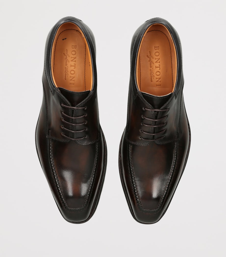 Leather Eroico Derby Shoes BROWN Image 4