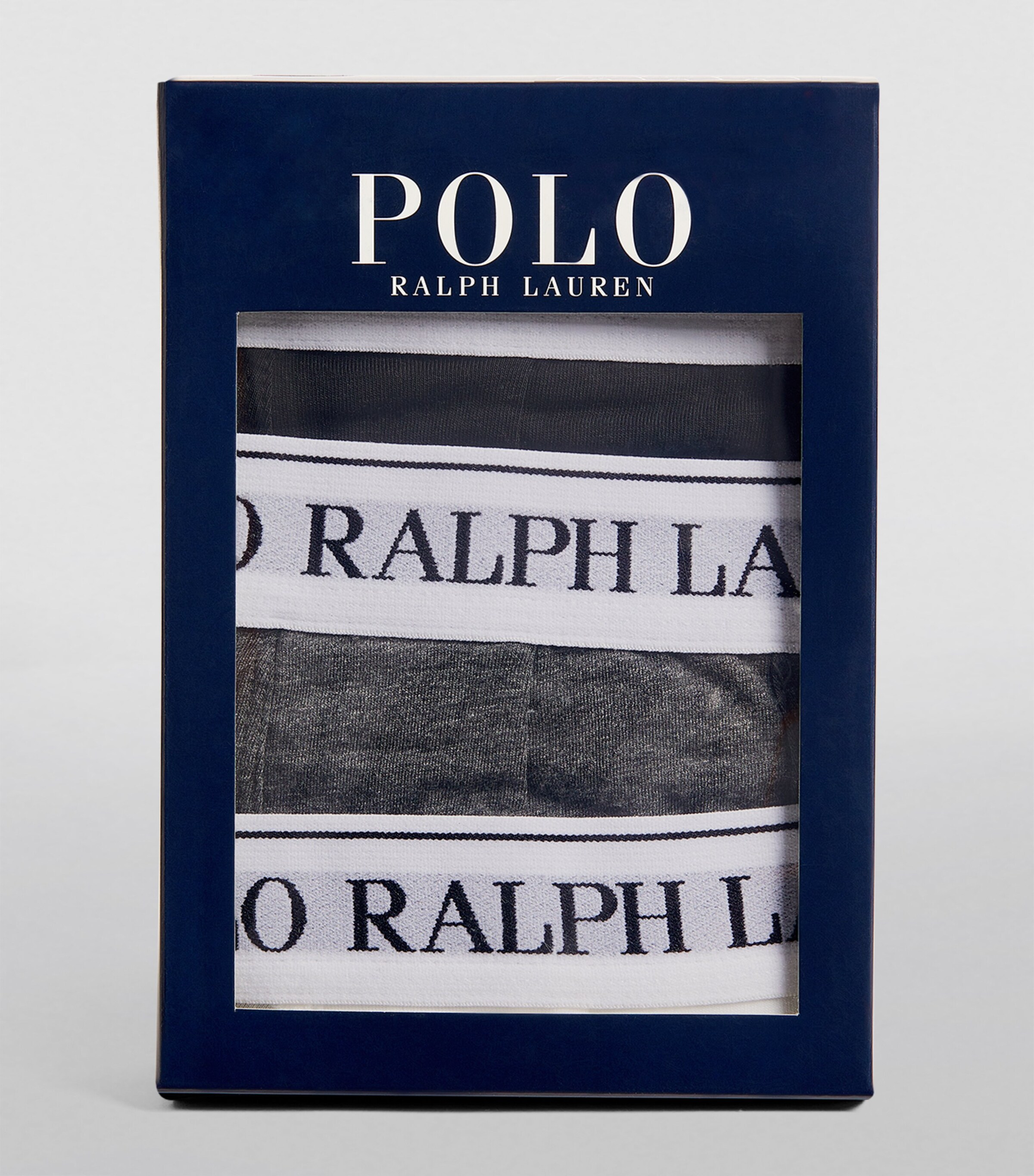 Stretch-Cotton Classic Trunks (Pack of 3) BLK/CHRCL HTR/WHT Image 4