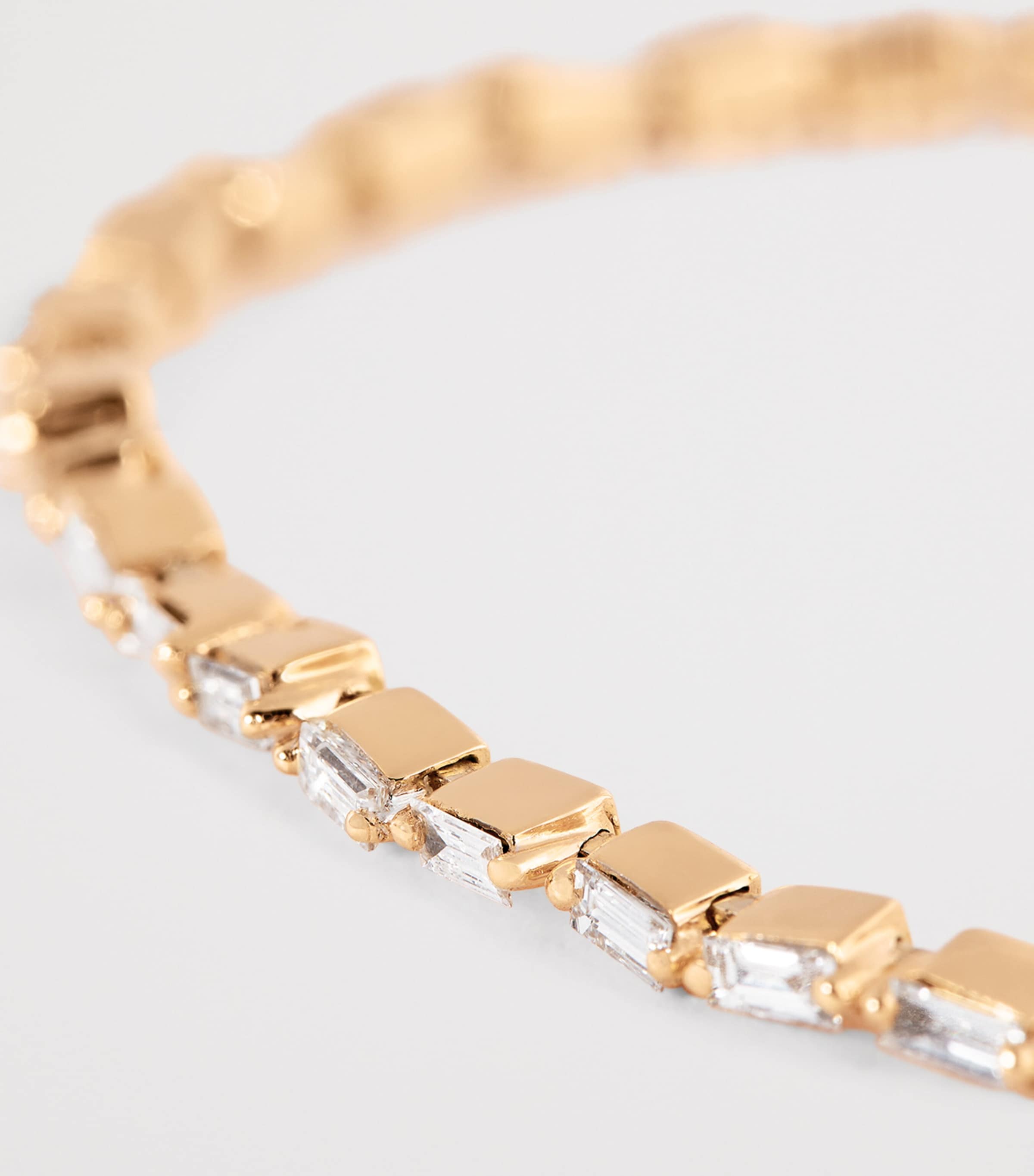 Rose Gold and White Diamond Bold Bangle 18K RG/WD Image 4