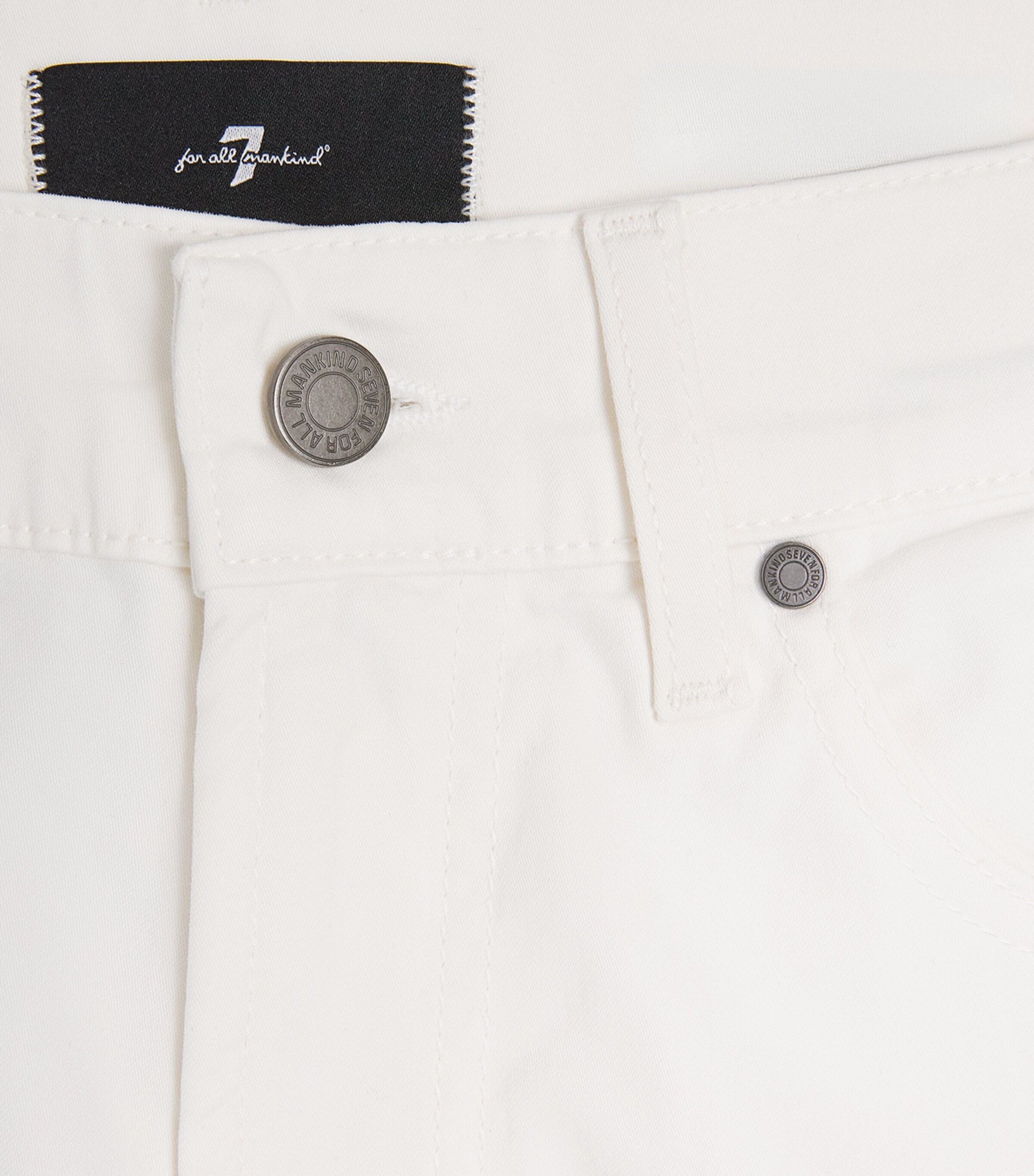 7 For All Mankind Mens Luxe Performance The Straight Chinos White Image 6