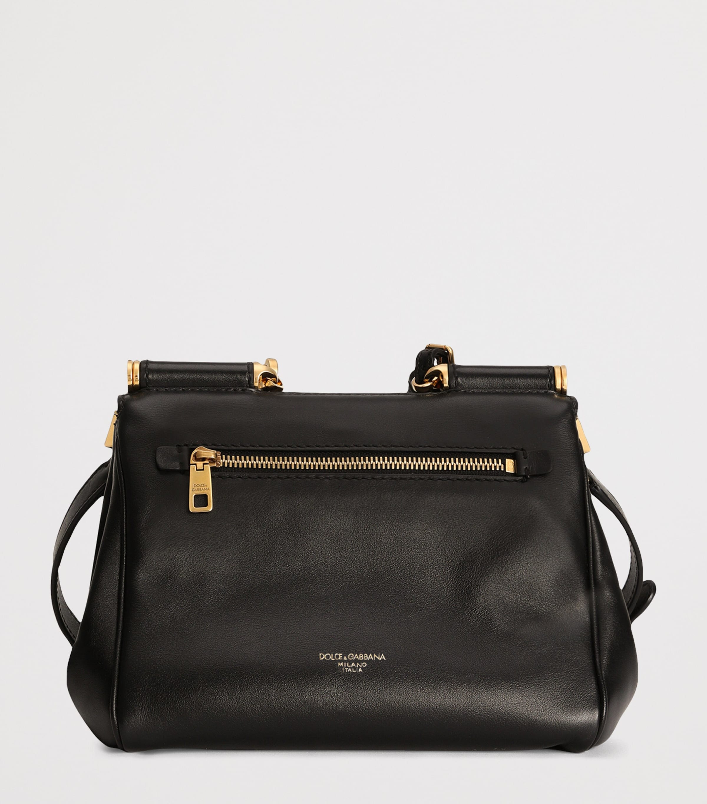 Leather My Sicily Top-Handle Bag 80999-BLACK Image 2