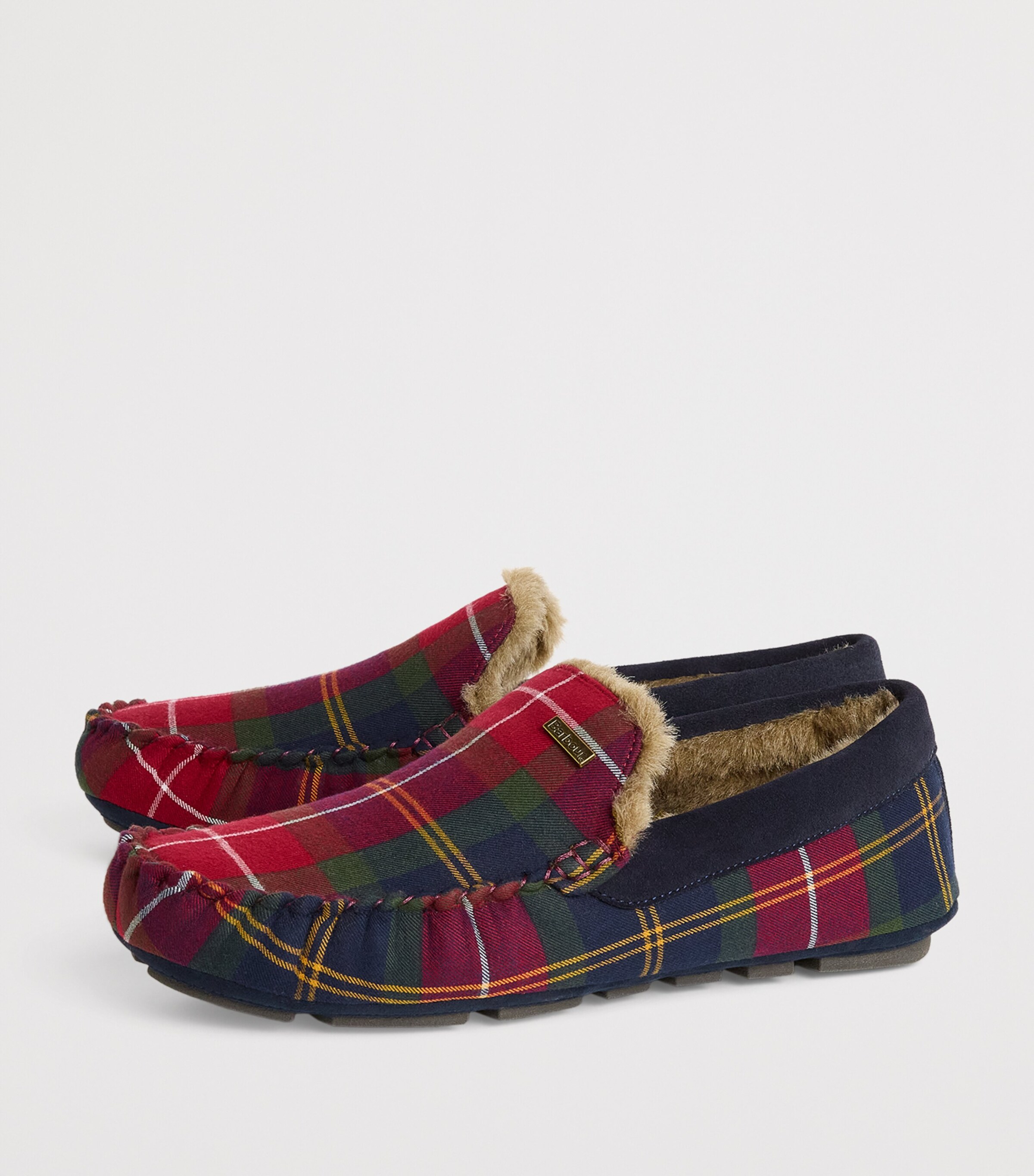 Suede Tartan Monty Slippers WINTERBERRY TARTAN Image 2