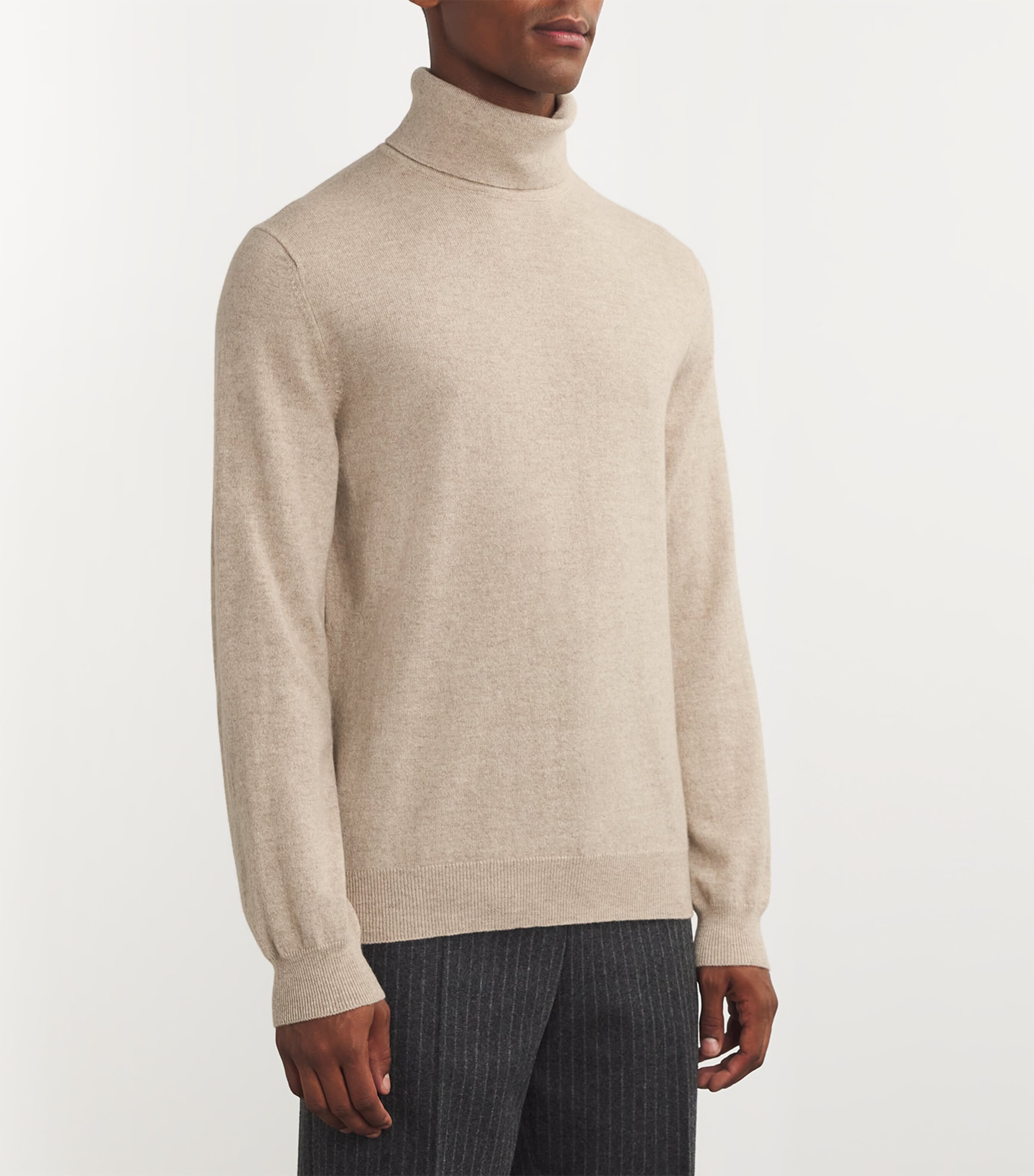 Cashmere Rollneck Sweater DARK MEDIUM DYED Image 3