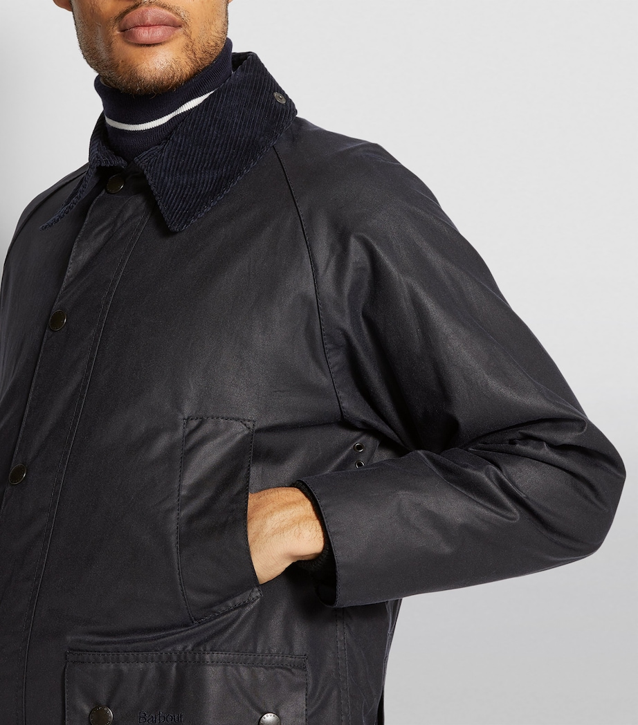 Waxed Bedale Jacket NAVY Image 6