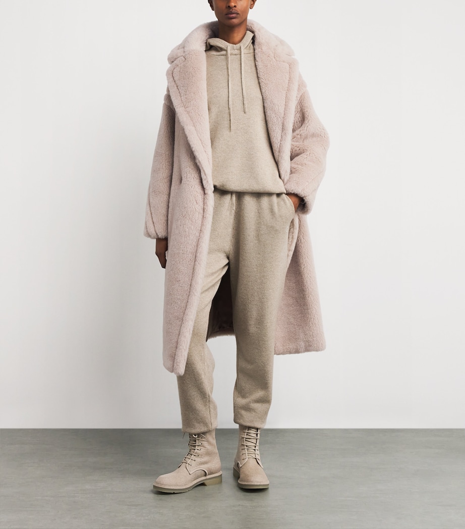 Alpaca-Wool-Silk Teddy Bear Coat BEIGE Image 2