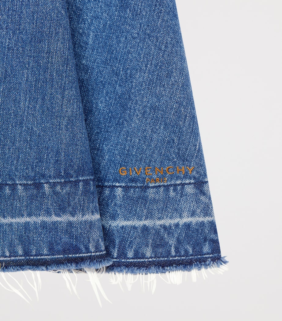 Givenchy Womens Denim Mini Dress Medium Blue Image 4