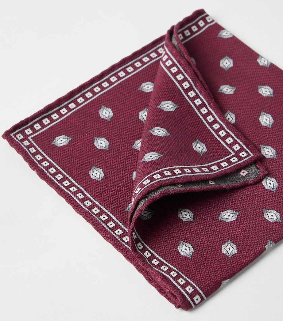Silk Diamond Pocket Square C277 Image 3