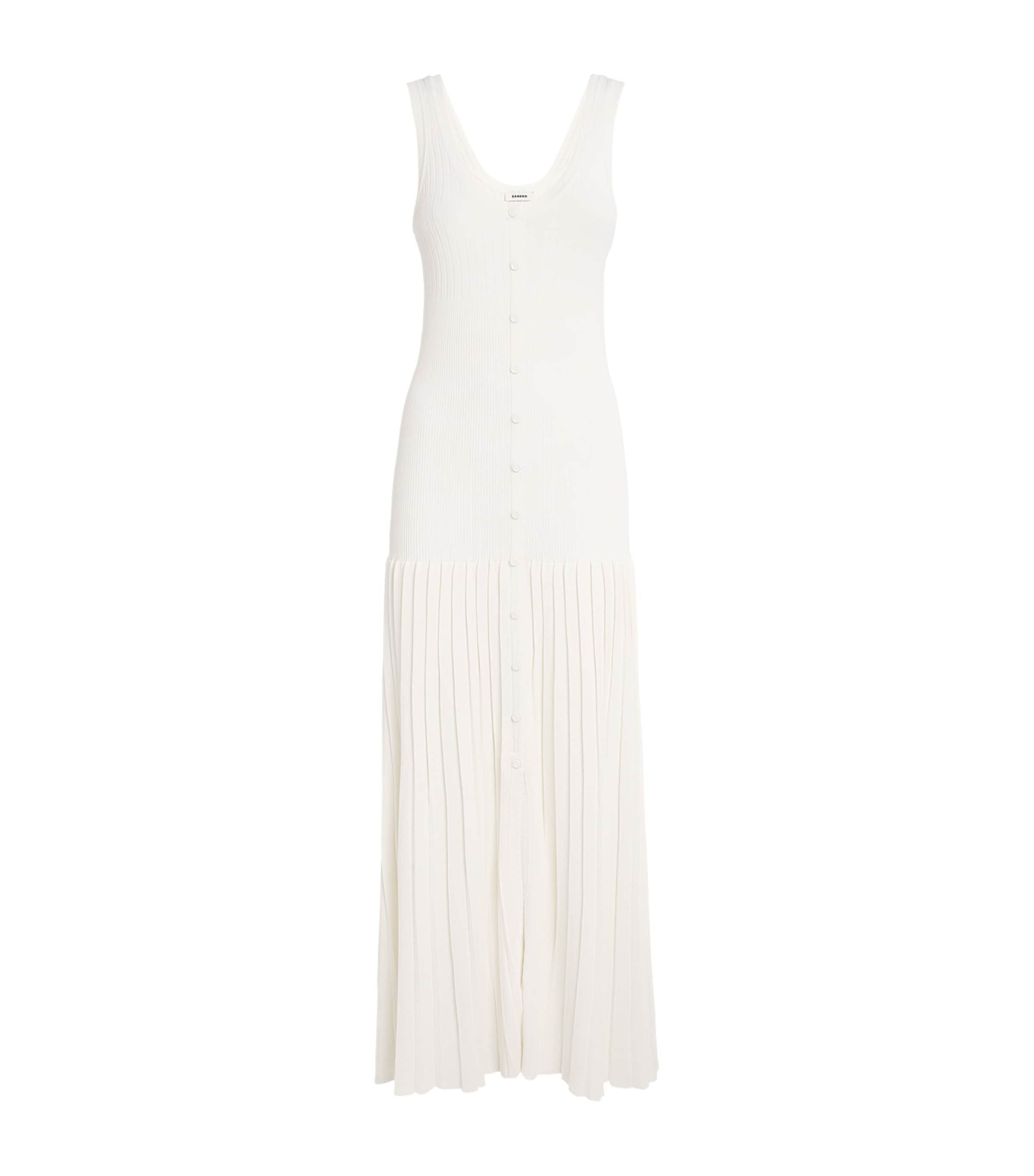 Knitted Midi Dress ECRU Image 1