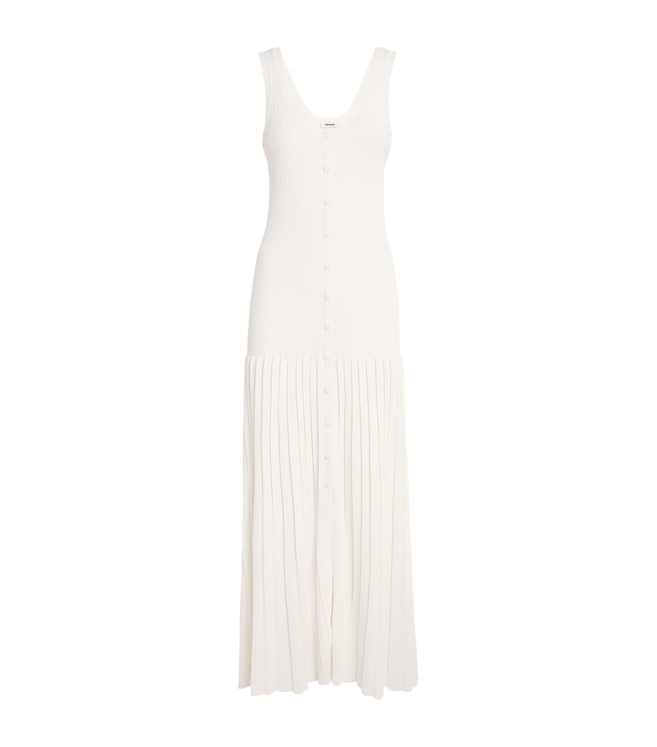 Knitted Midi Dress ECRU Image 1