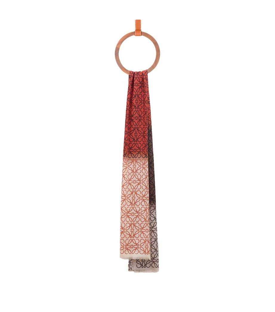 LOEWE Wool-Silk-Cashmere Anagram Scarf Image 1