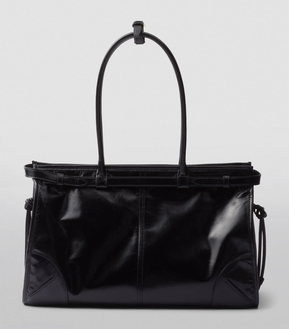 Large Leather Bonnie Top-Handle Bag F0002 Image 3