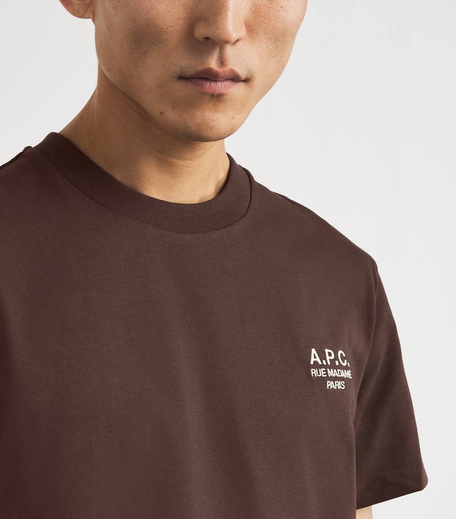 Cotton Logo T-Shirt TCA ECRU BROWN Image 6