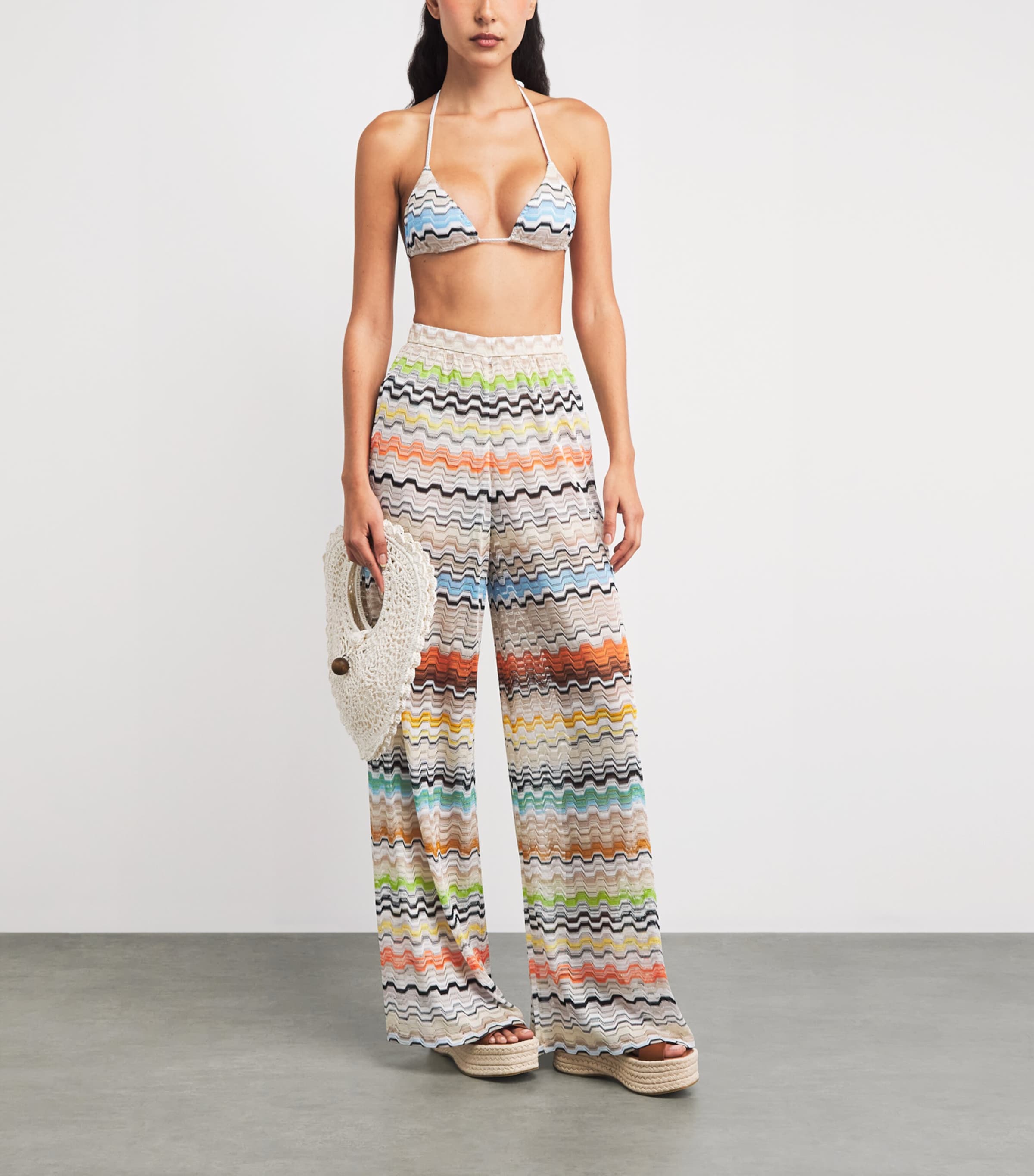 Missoni Womens Zigzag Triangle Bikini Smsnp Multicolor Image 4