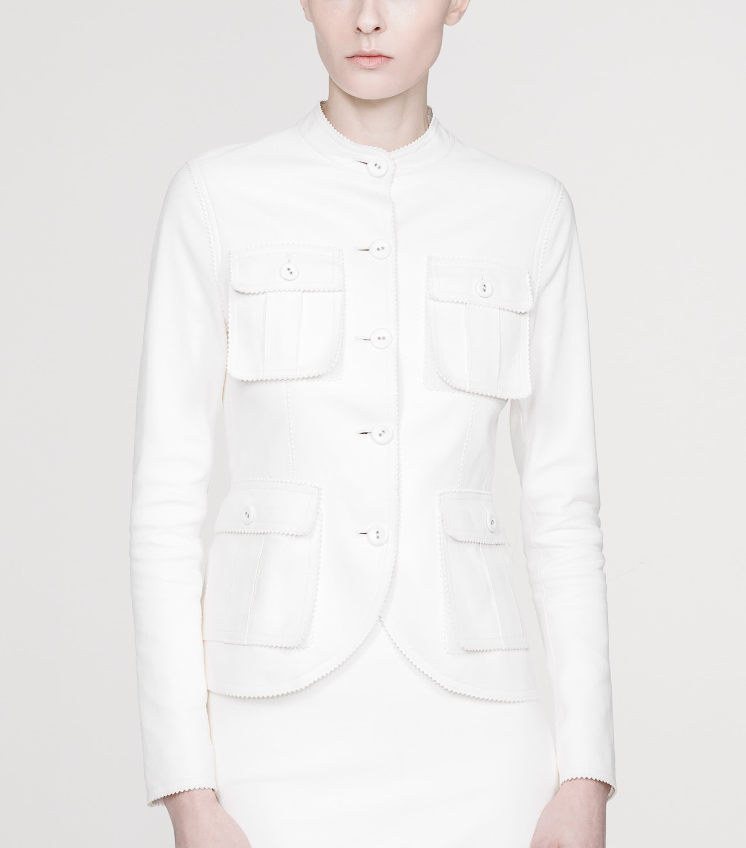 TOM FORD Womens Lambskin Buttoned Jacket Wad Image 3
