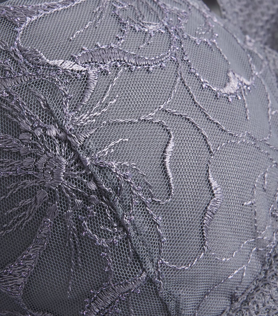 Lace Fleur Plunge T-Shirt Bra D48/FANCY GREY Image 4