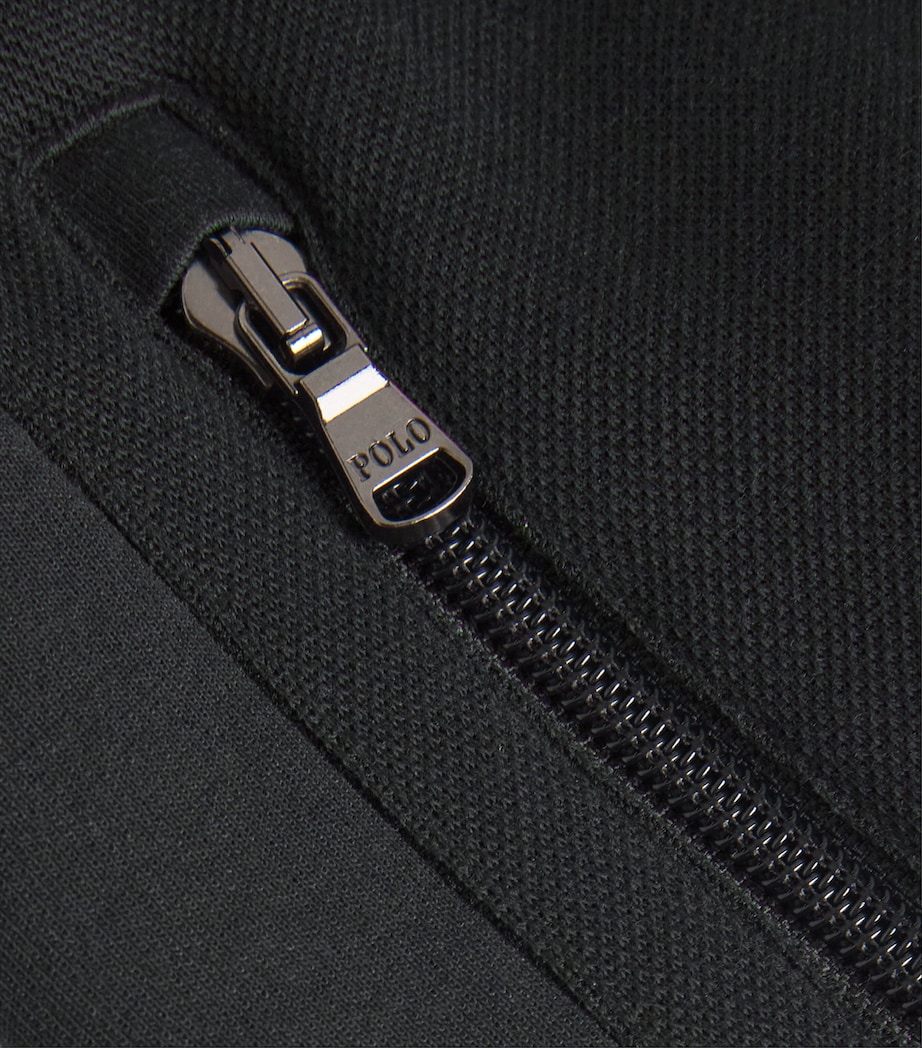 Cotton-Blend Polo Pony Sweatpants BLACK Image 5