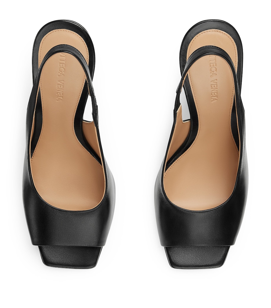 Leather Knot Slingback Heels 90 1000 Image 4