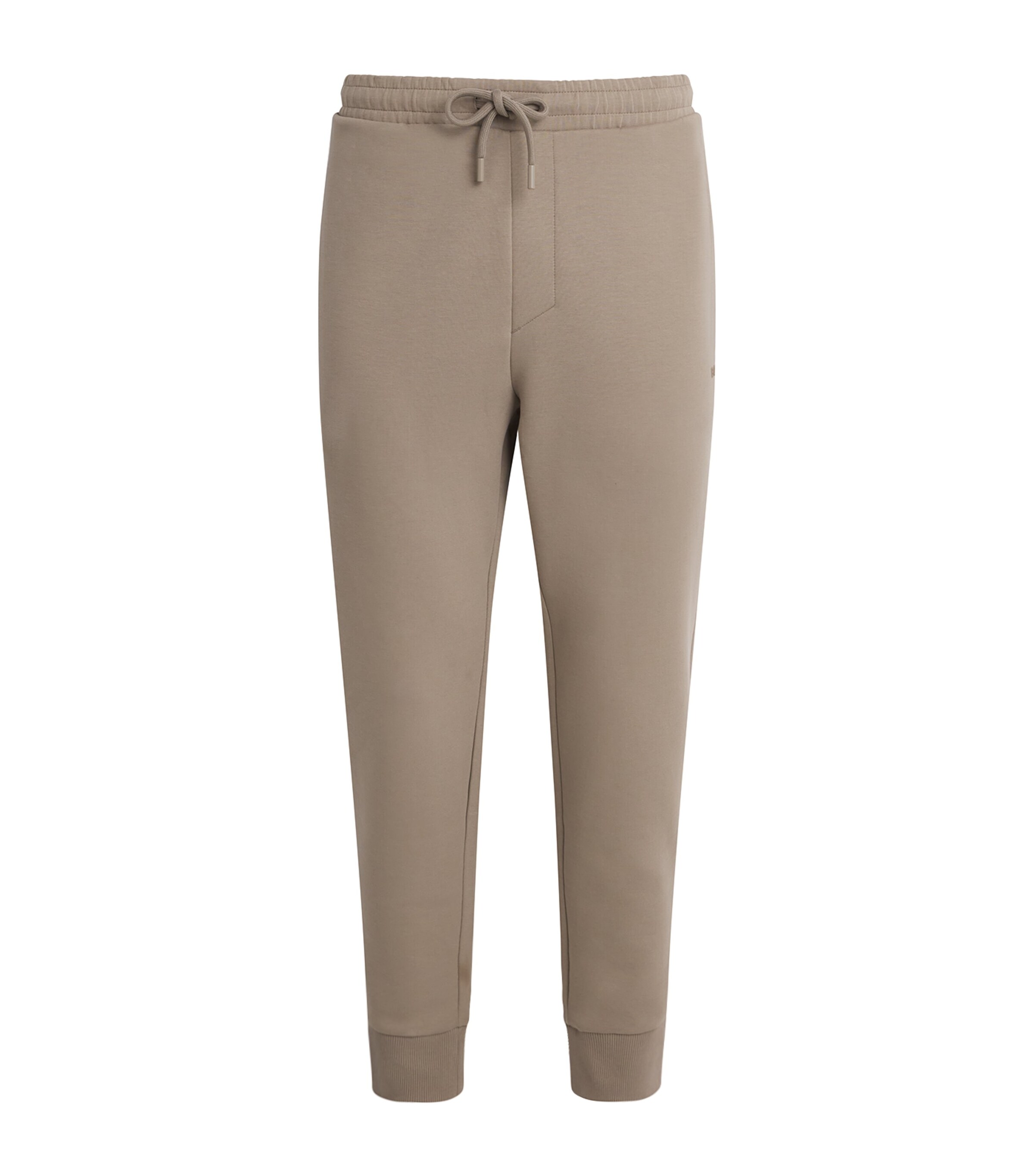 BOSS Mens Stretch-Cotton Logo Sweatpants Pastel Green Image 1