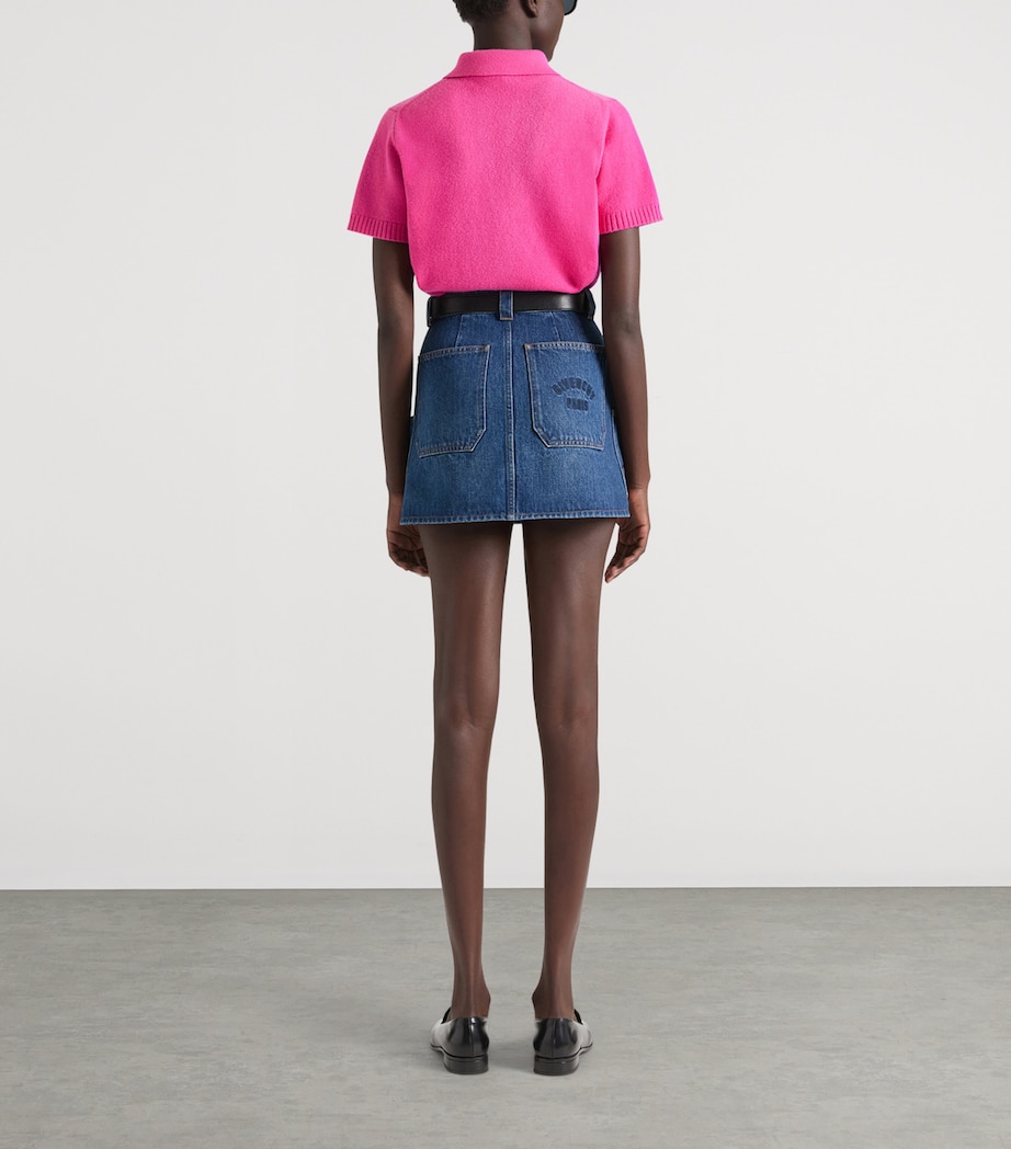 Mini Denim Cargo Skirt MEDIUM BLUE Image 3