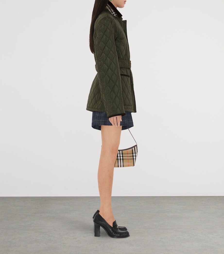 Quilted Belted Field Jacket SHALE Image 4