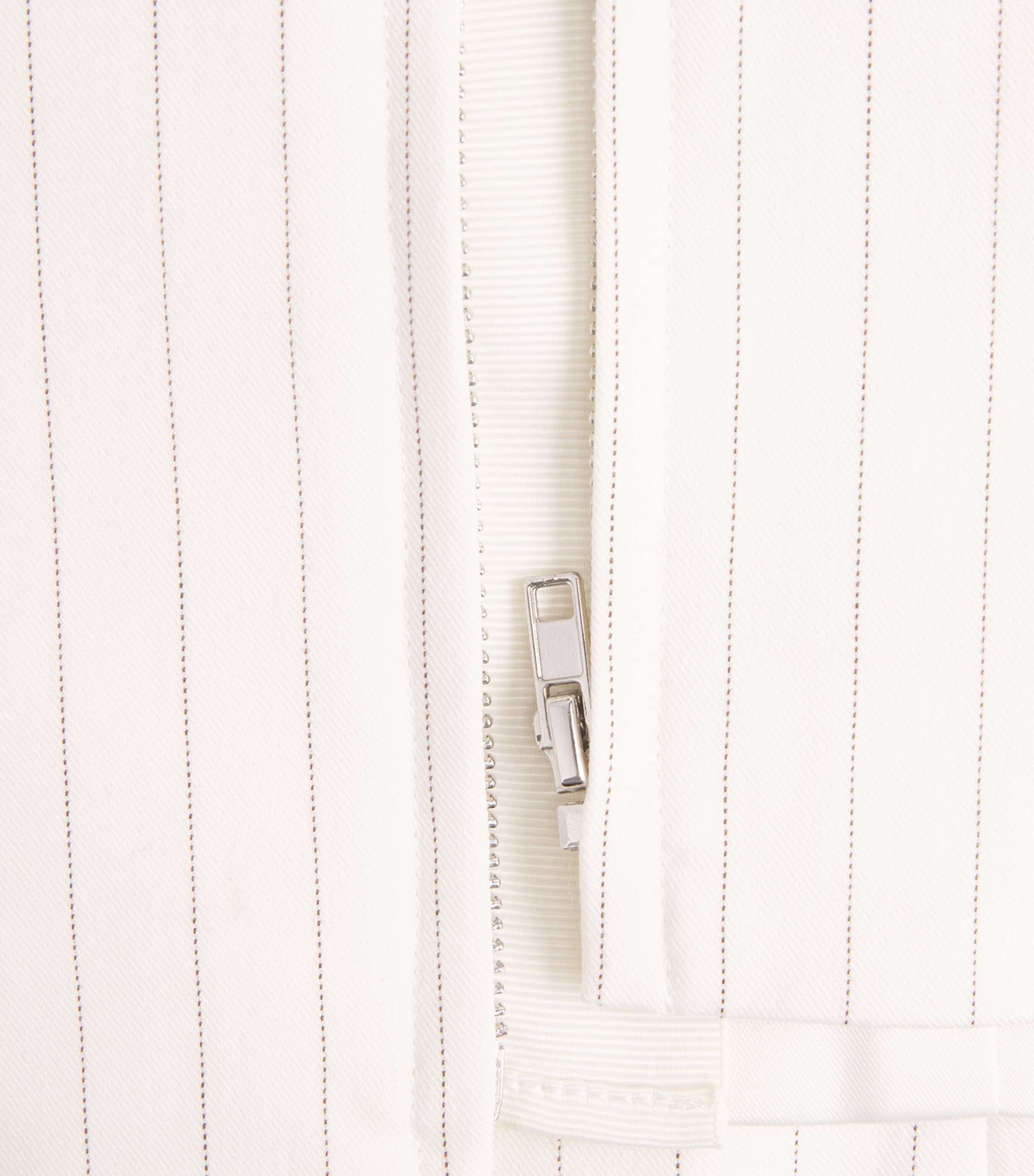 Stripe Essential Suiting Crop Top CHESTNUT PIN STRIPE Image 5