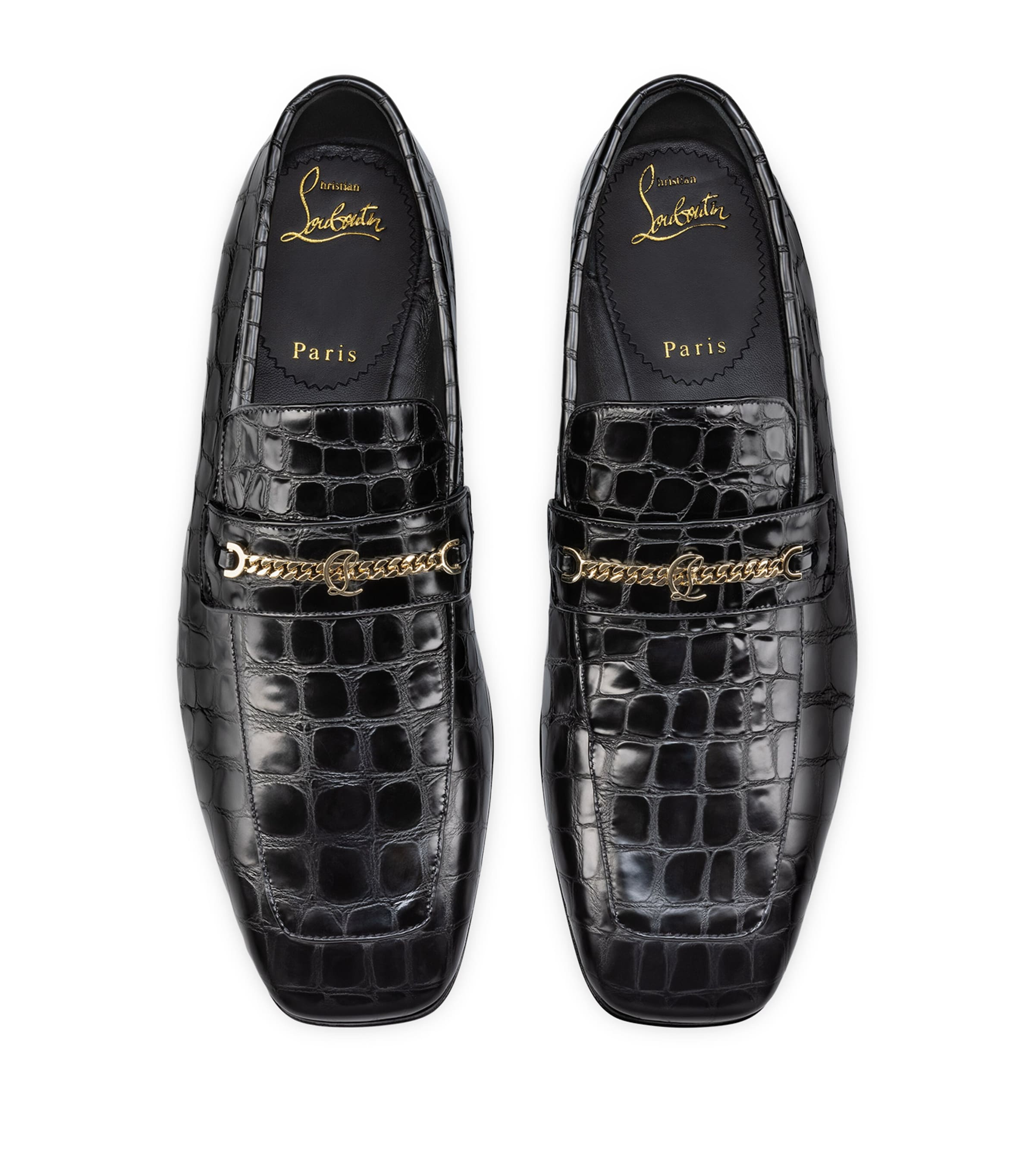 Chambelimoc Croc-Embossed Loafers