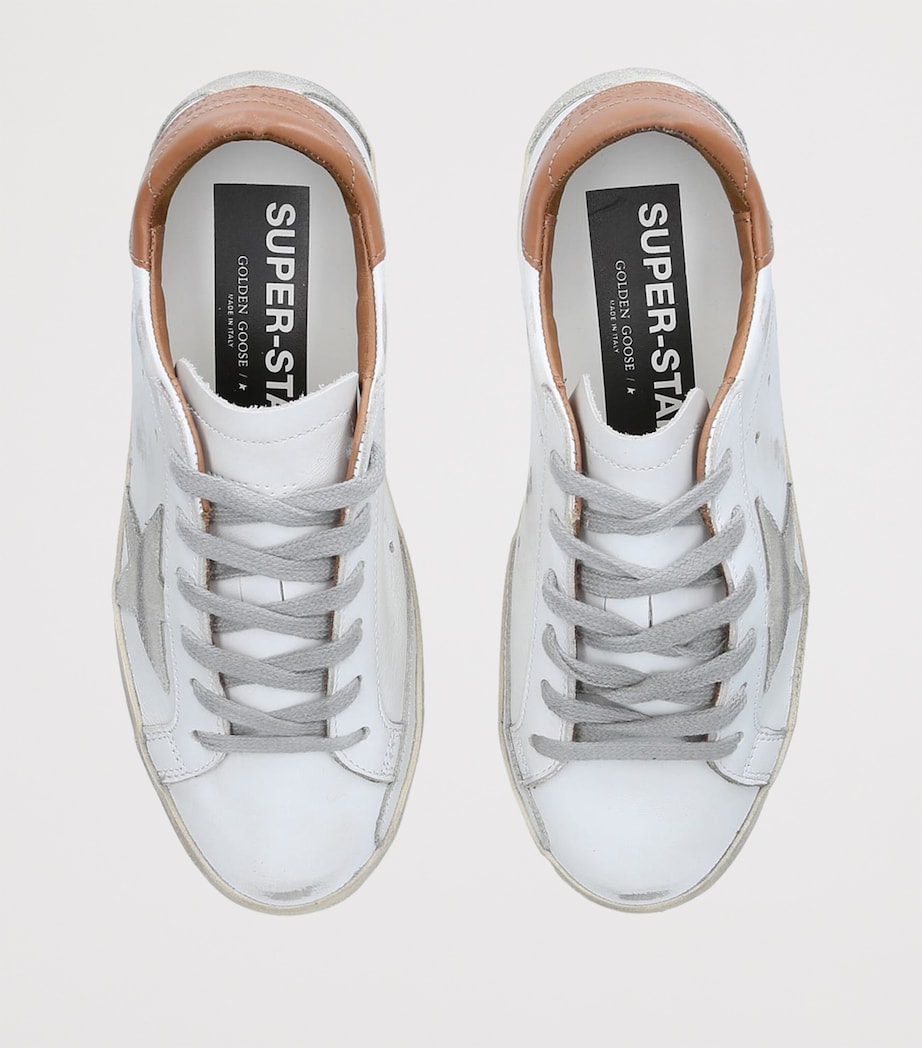 Golden Goose Leather-Suede Super-Star Sneakers White/comb Image 4