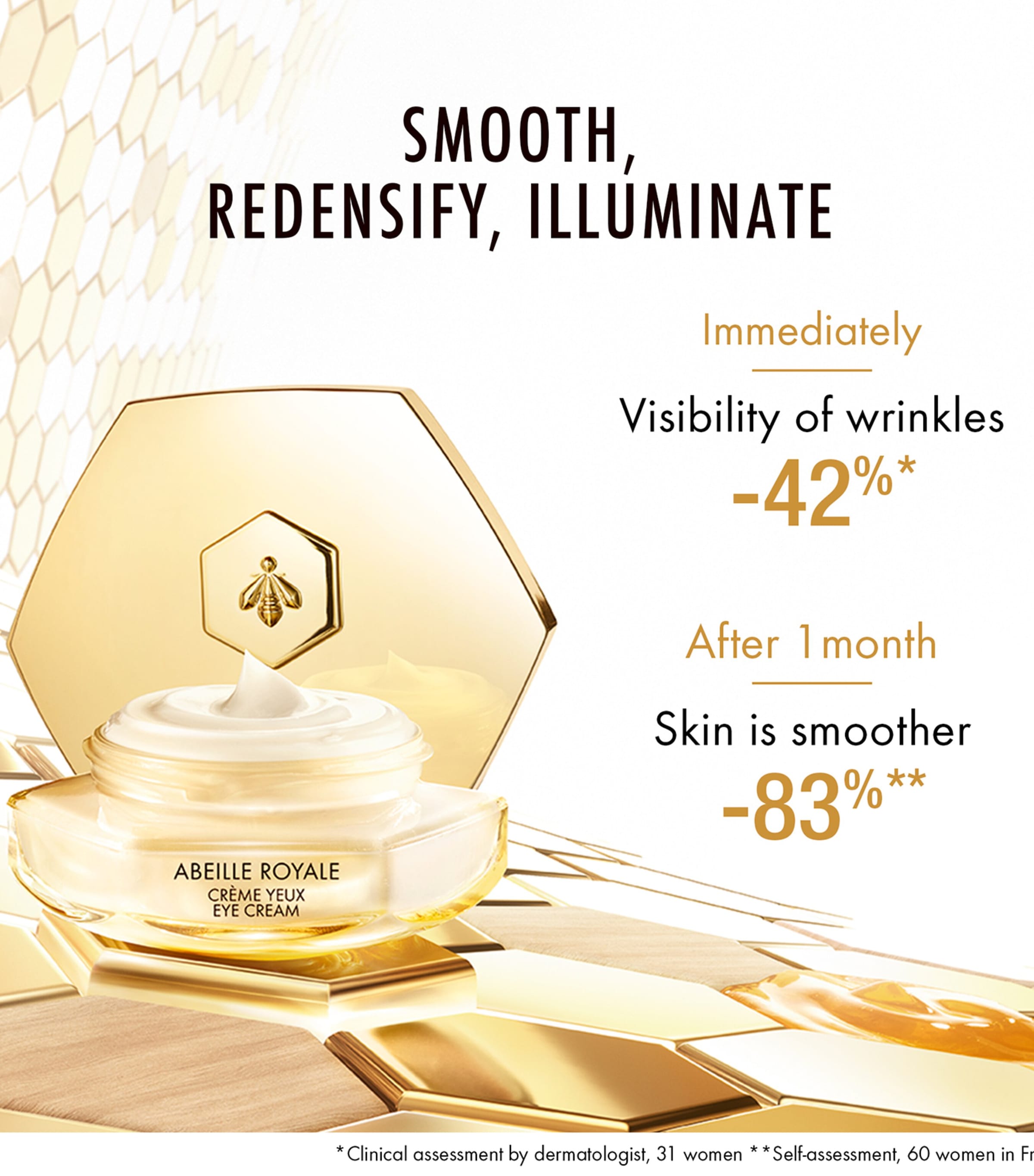 Guerlain Abeille e アイクリーム 15ml Guerlain Abeille Royale Multi-wrinkle Minimizer Eye Cream