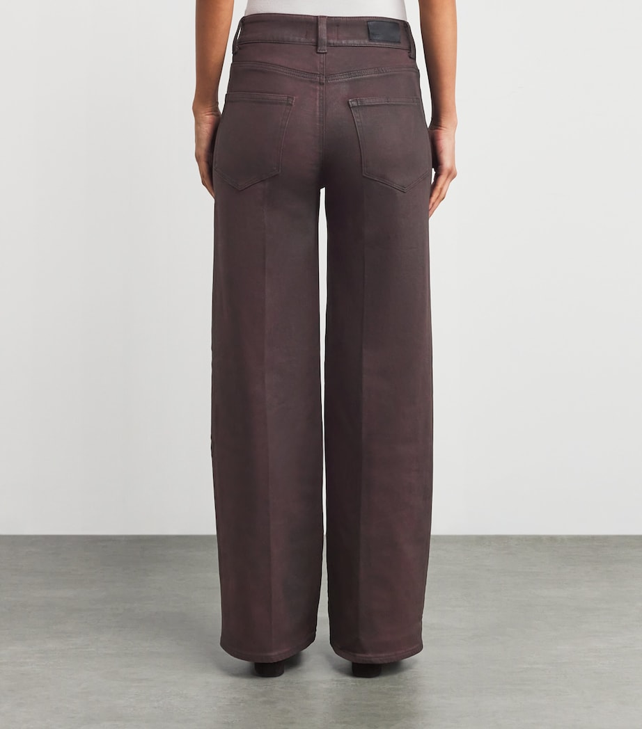 Coated Sasha Wide Jeans DRK OXBLD DIST COAT Image 4