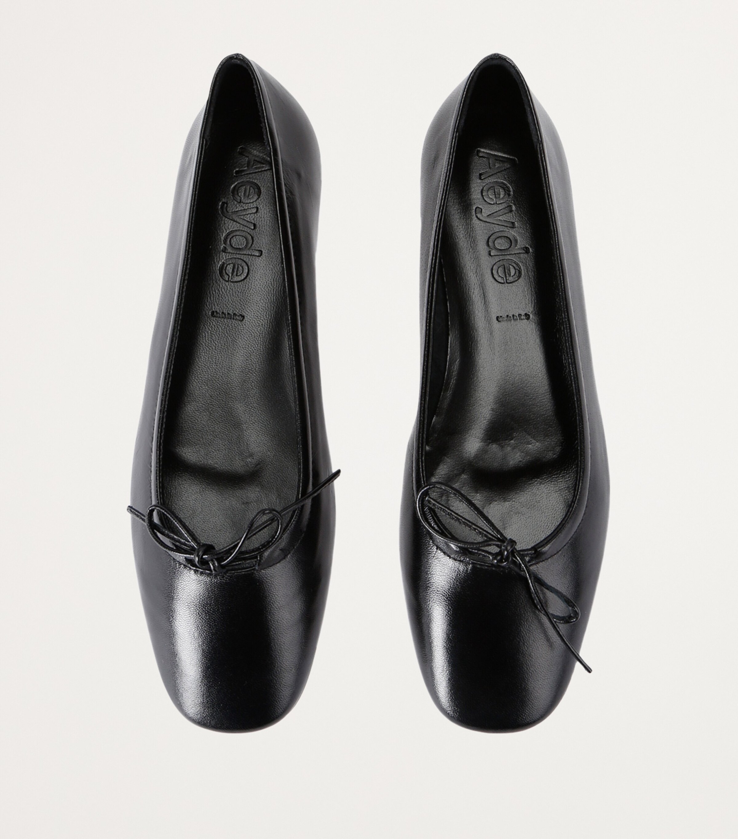aeyde Leather Delfina Ballet Flats Black Image 4