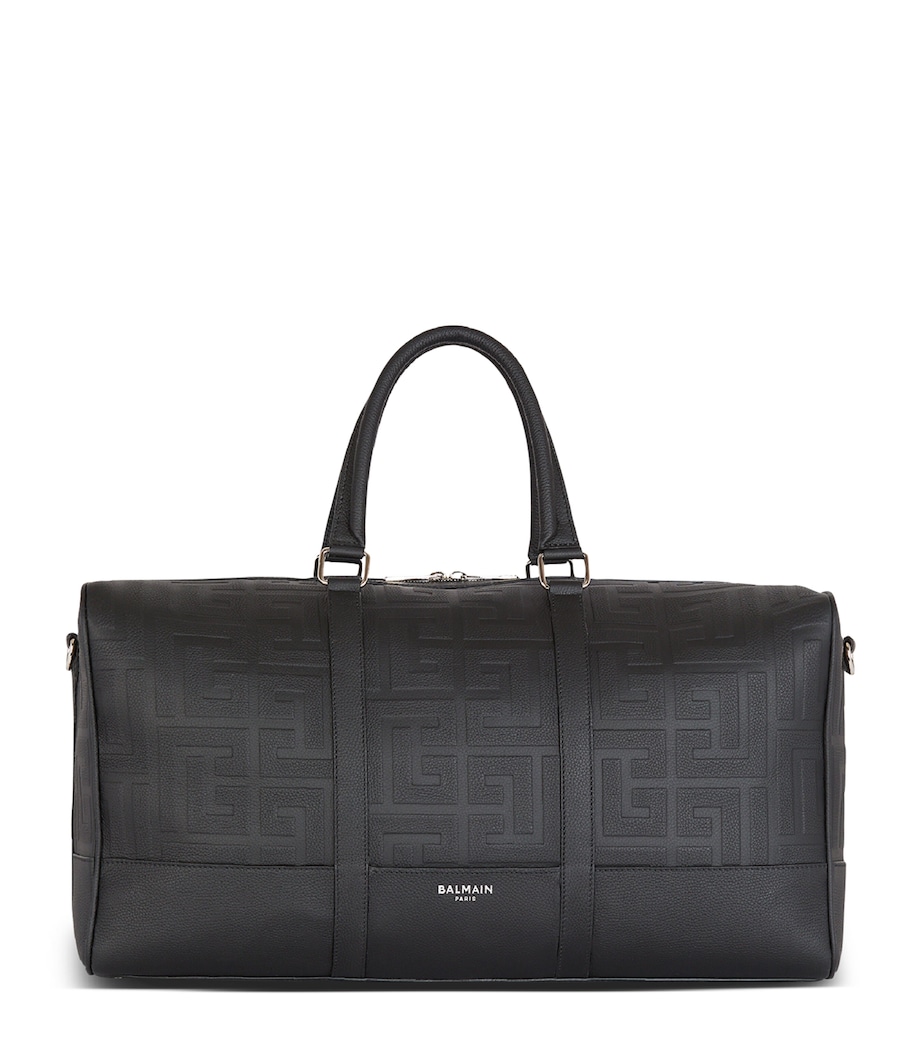 Balmain Leather PB Monogram Holdall Noir Image 1