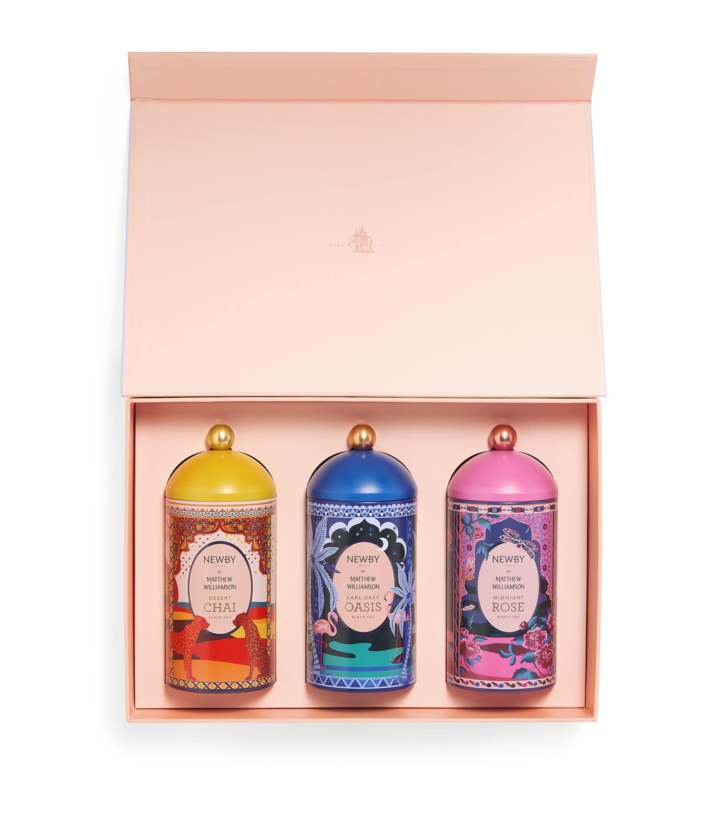 NEWBY x Matthew Williamson Trio Loose Leaf Tea Gift Set | Food & Wine New In | Tea | Loose Leaf Tea | Food | Free From | Halal